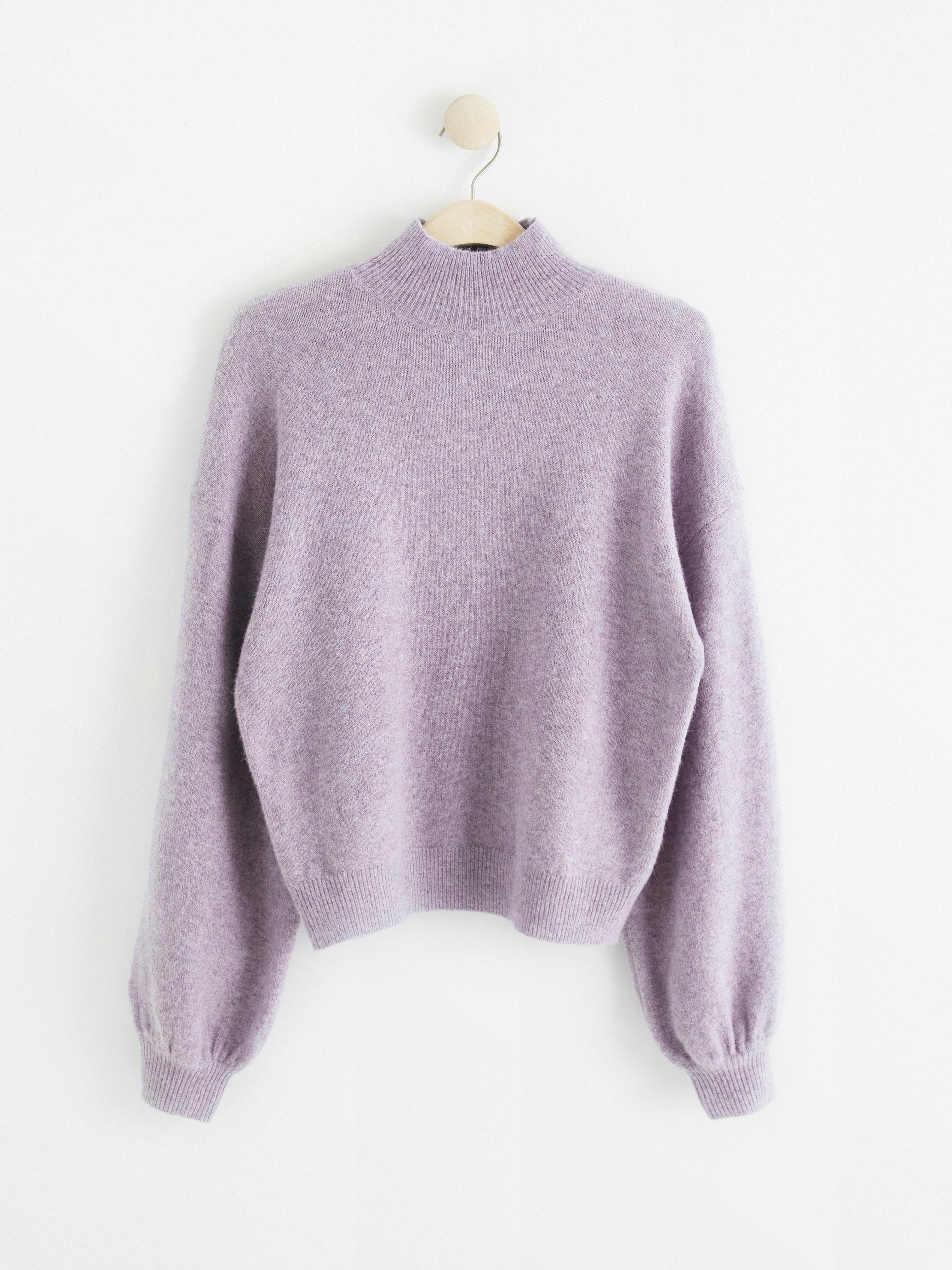 Turtle Neck Sweater - Womens Wear - Lilac
