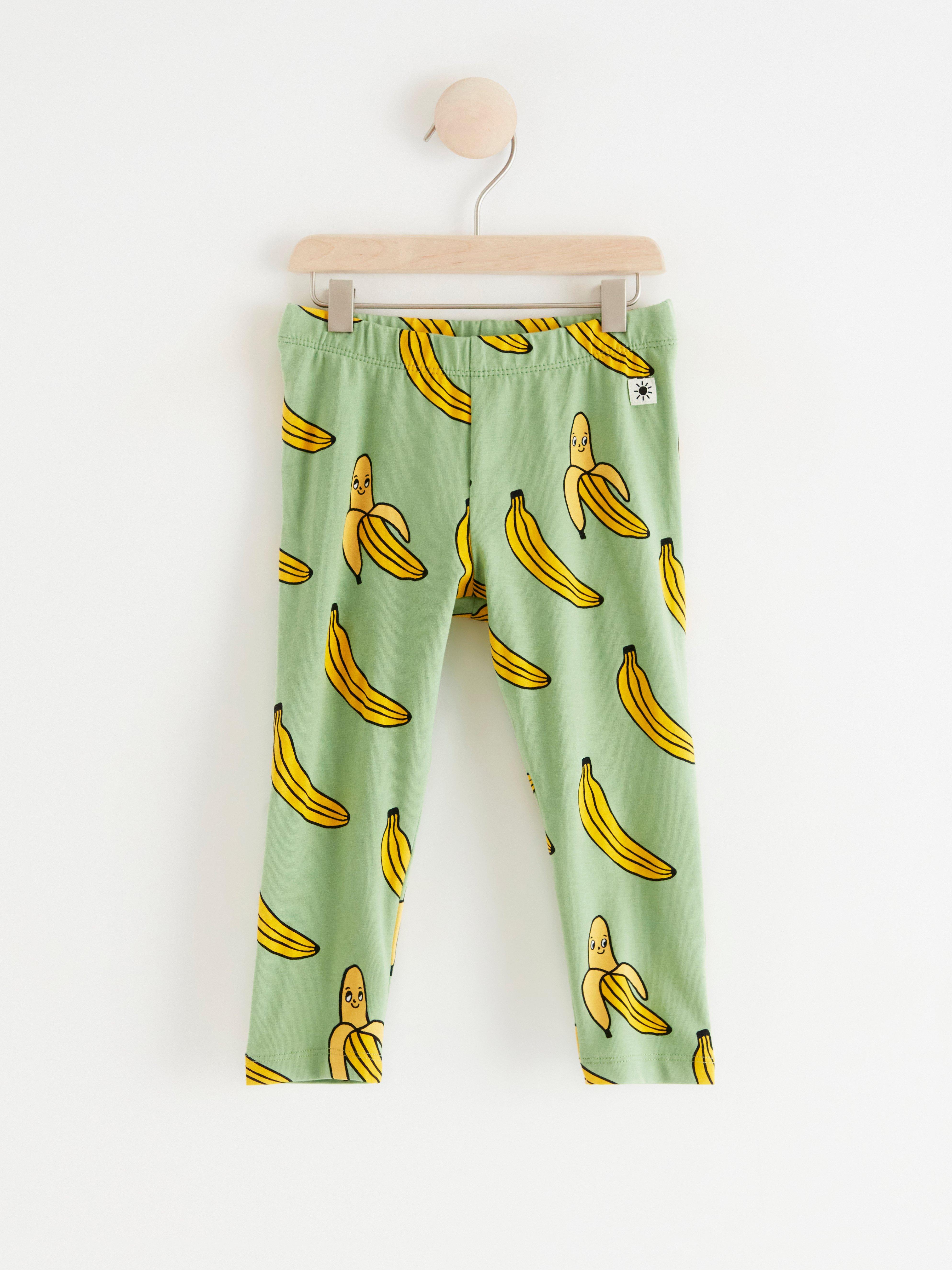 banana print leggings