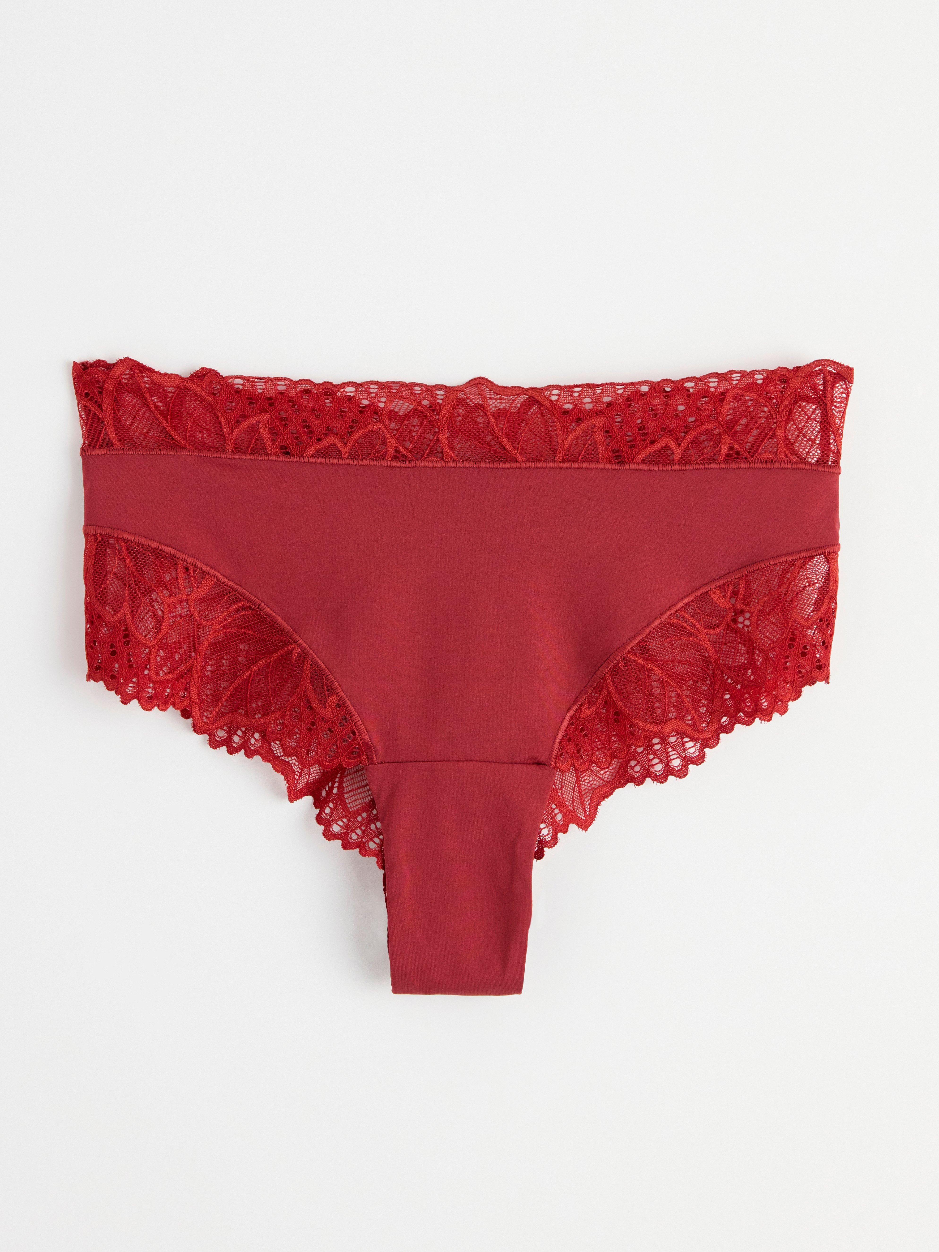 Brazilian Midi - Lingerie - Red