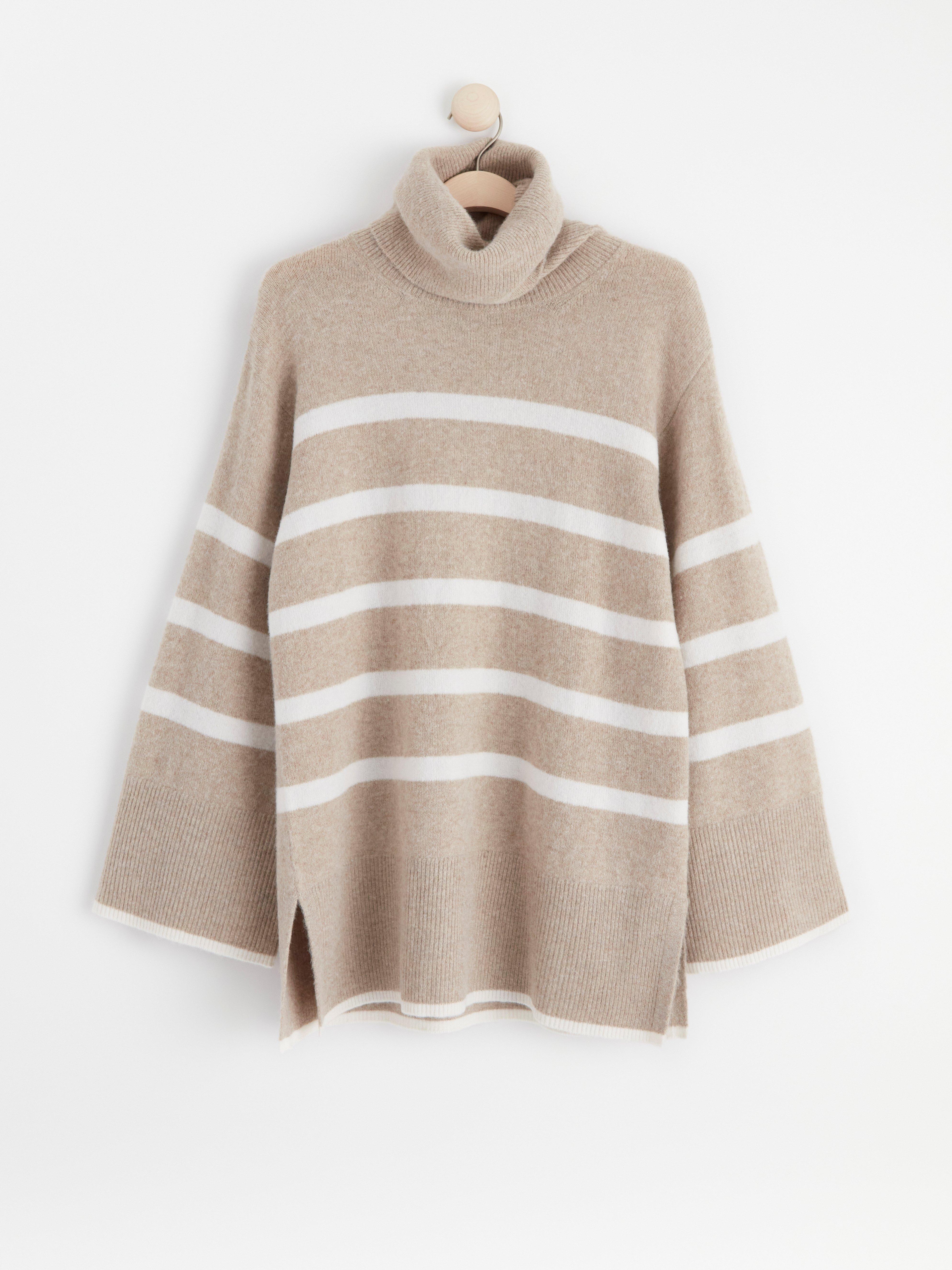 Høyhalset genser - Dame - Beige