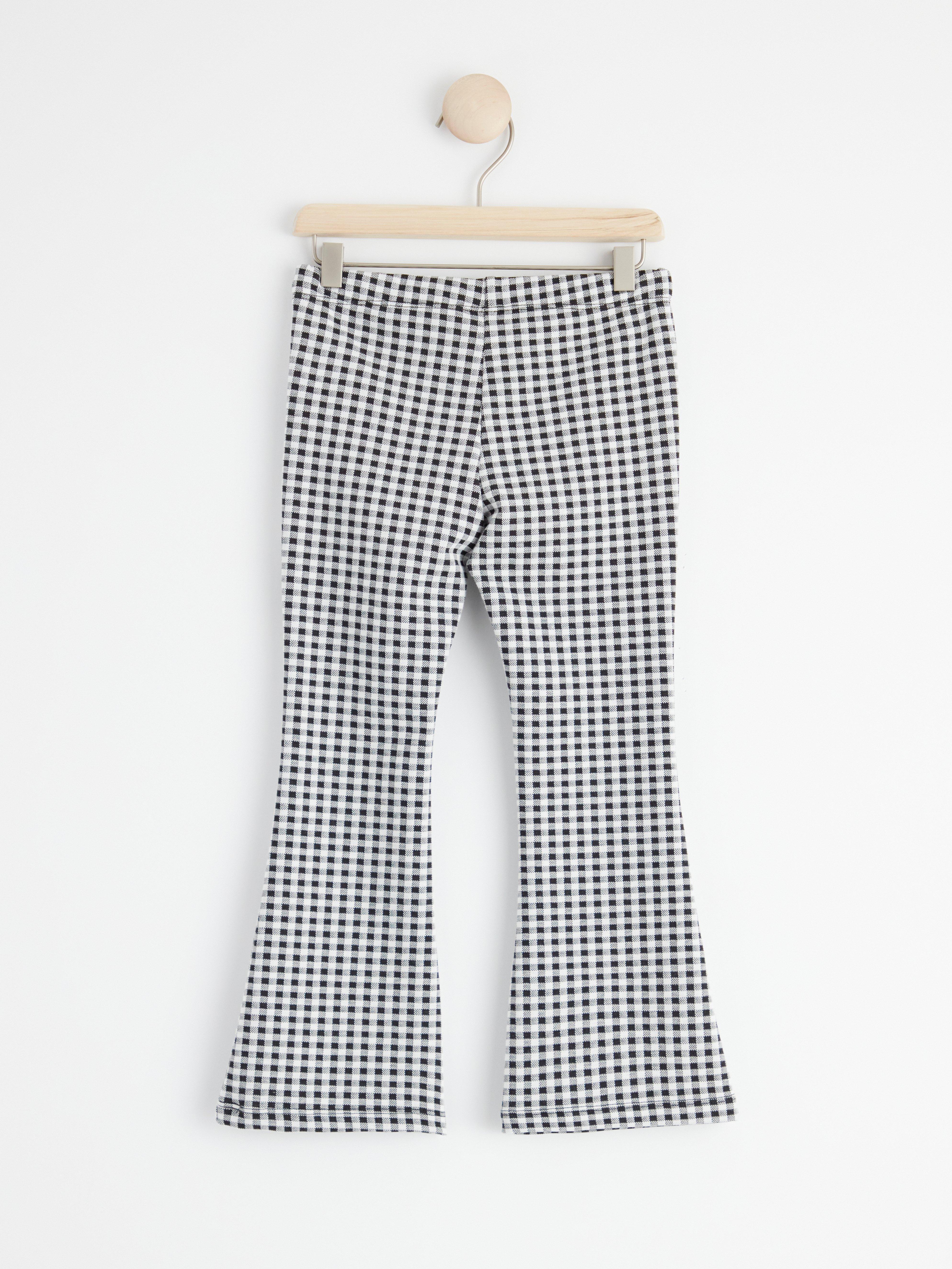 Gingham Flare Pants, Flare Pants, Flare Leggings, Flared Leggings