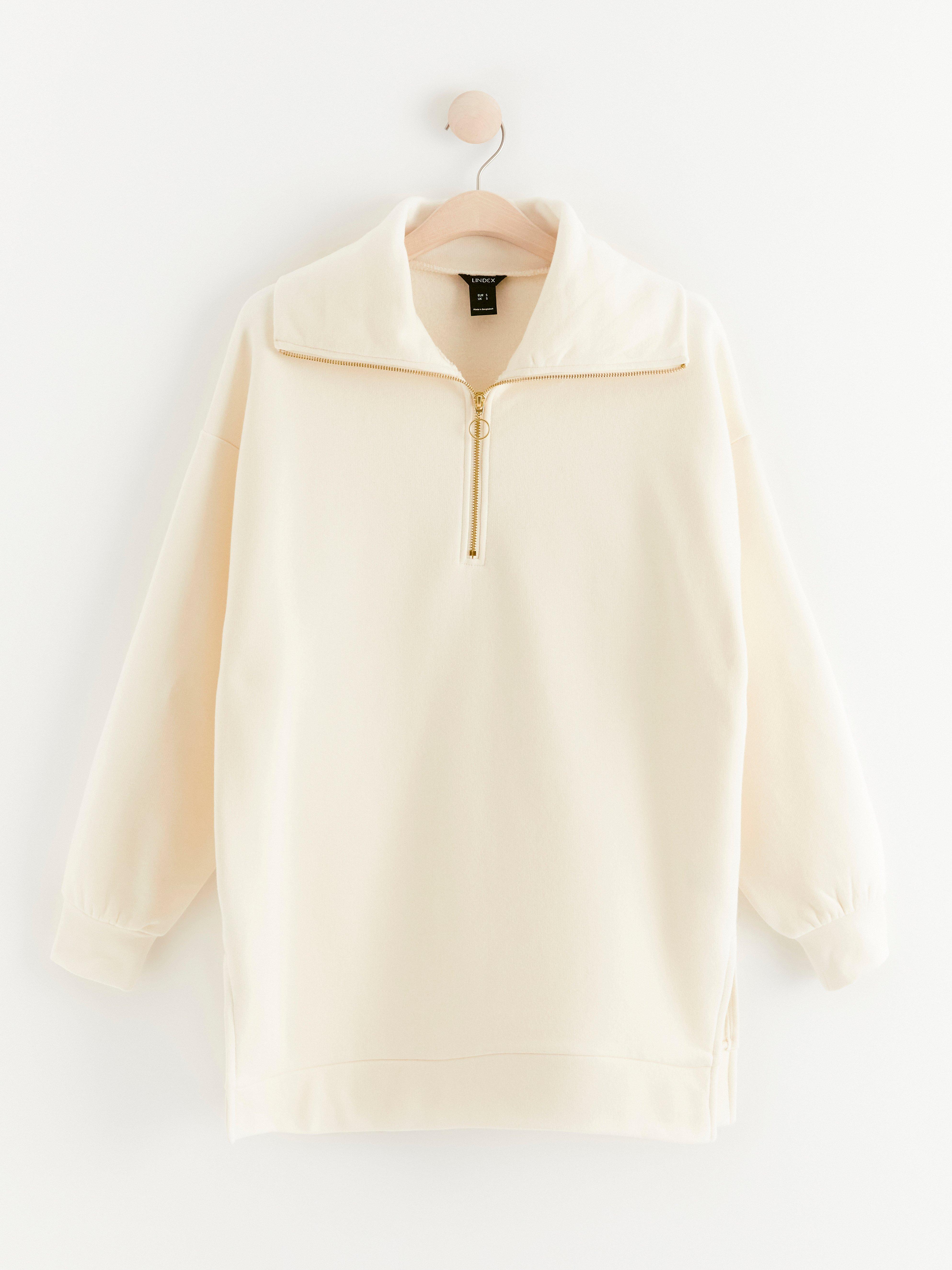 Sweatshirt - Dam - Vit