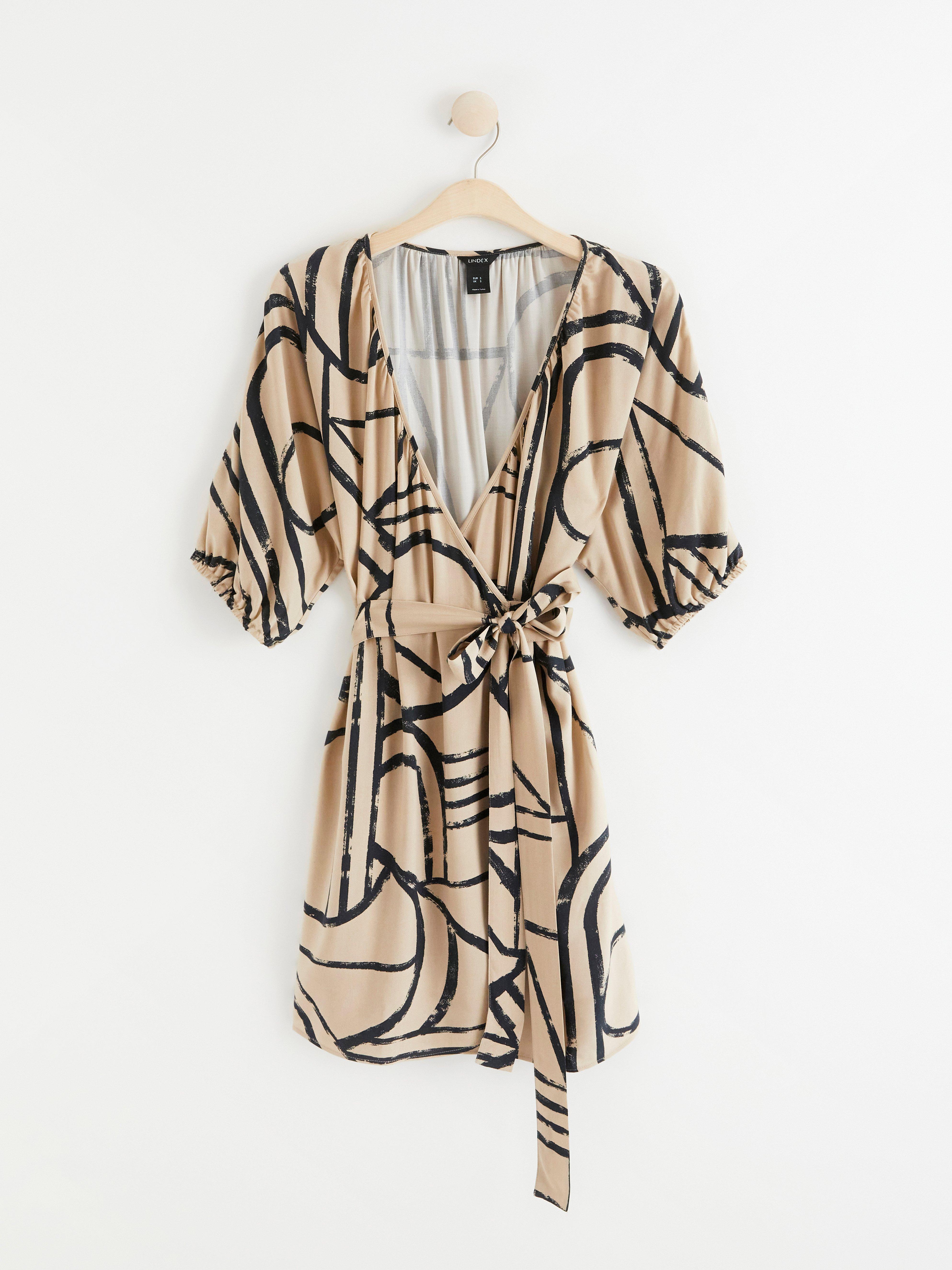 Wrap Dress - Womens Wear - Beige