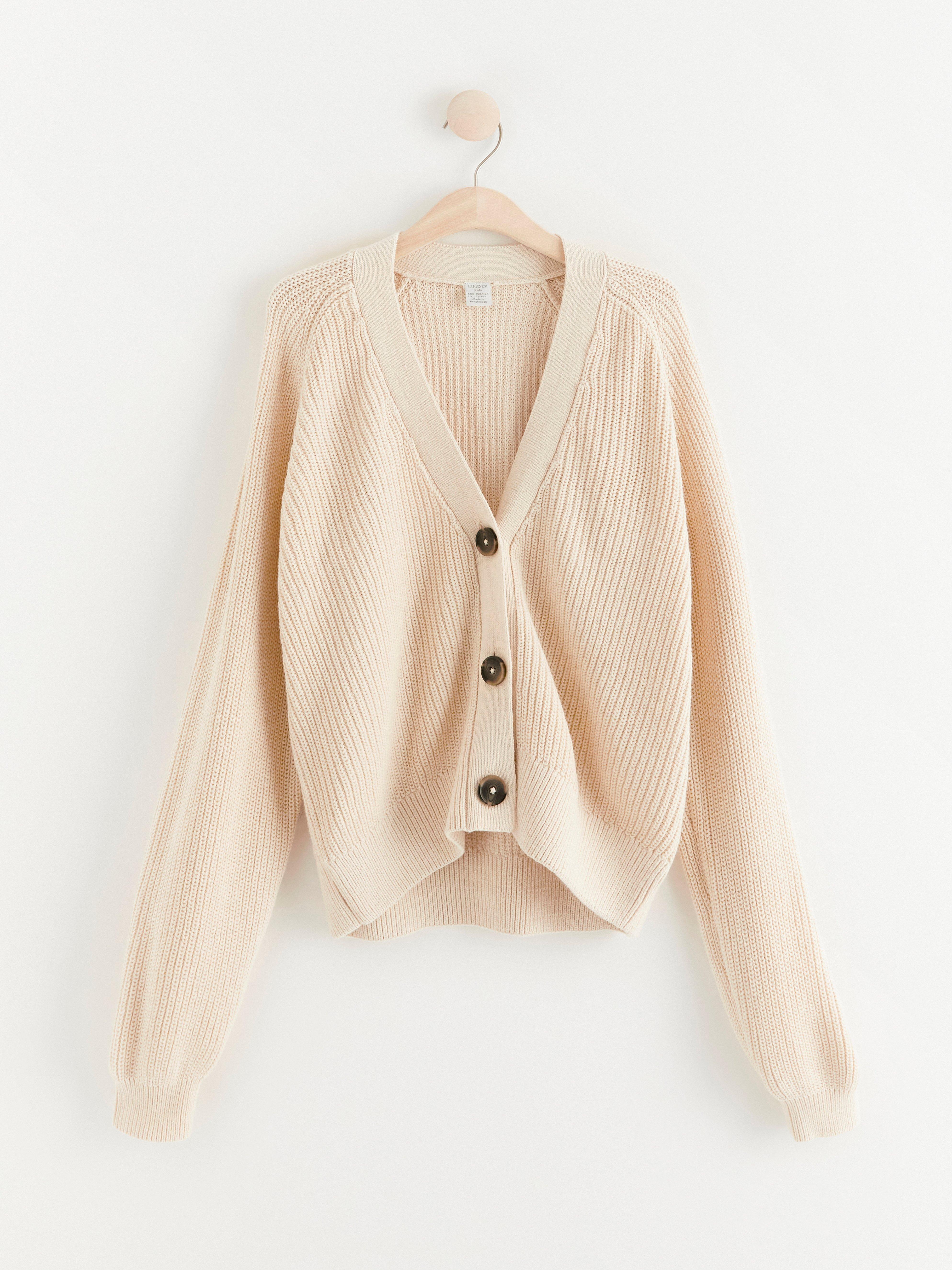 Stickad cardigan