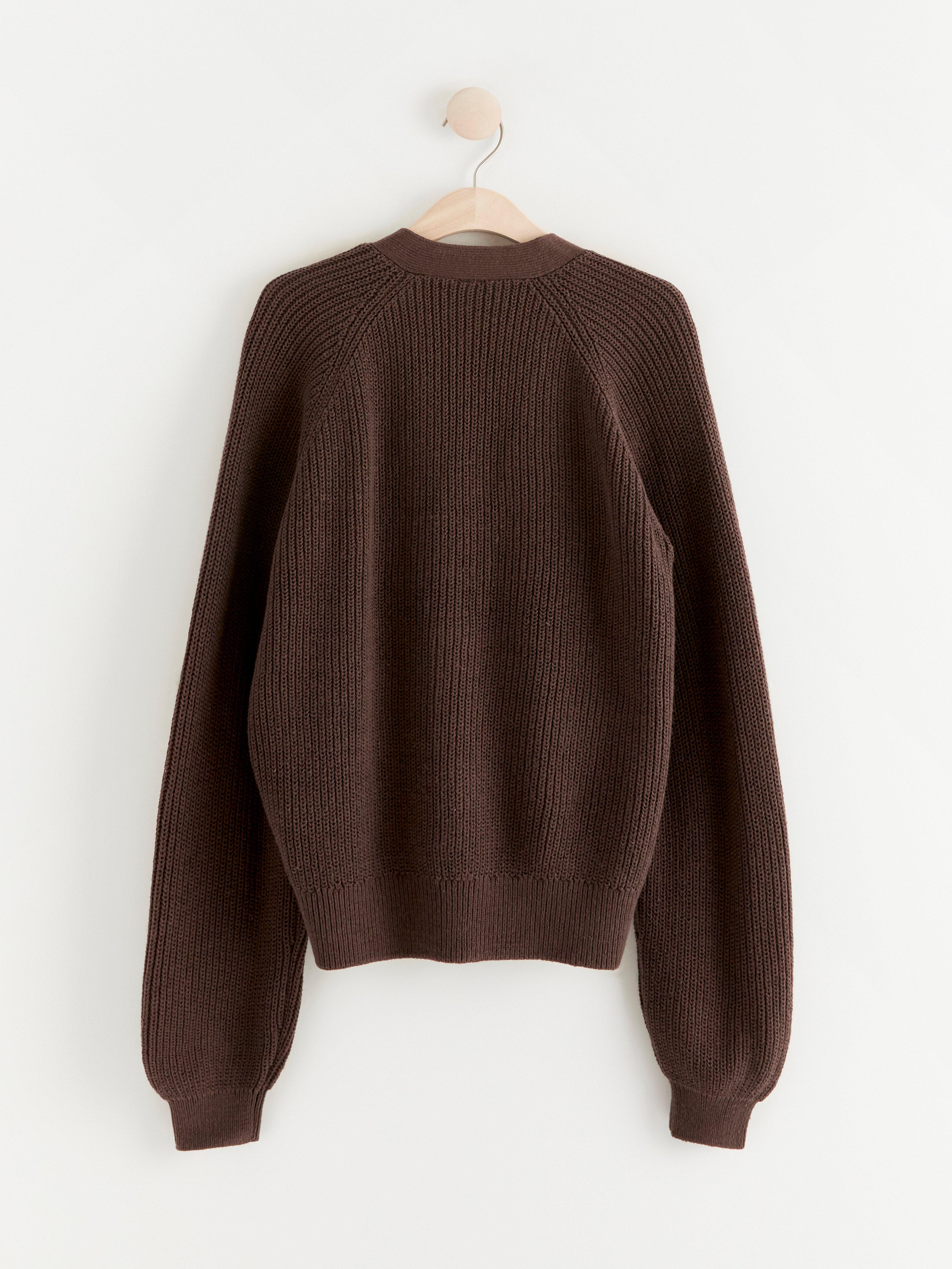 Cardigan - Barn - Brun