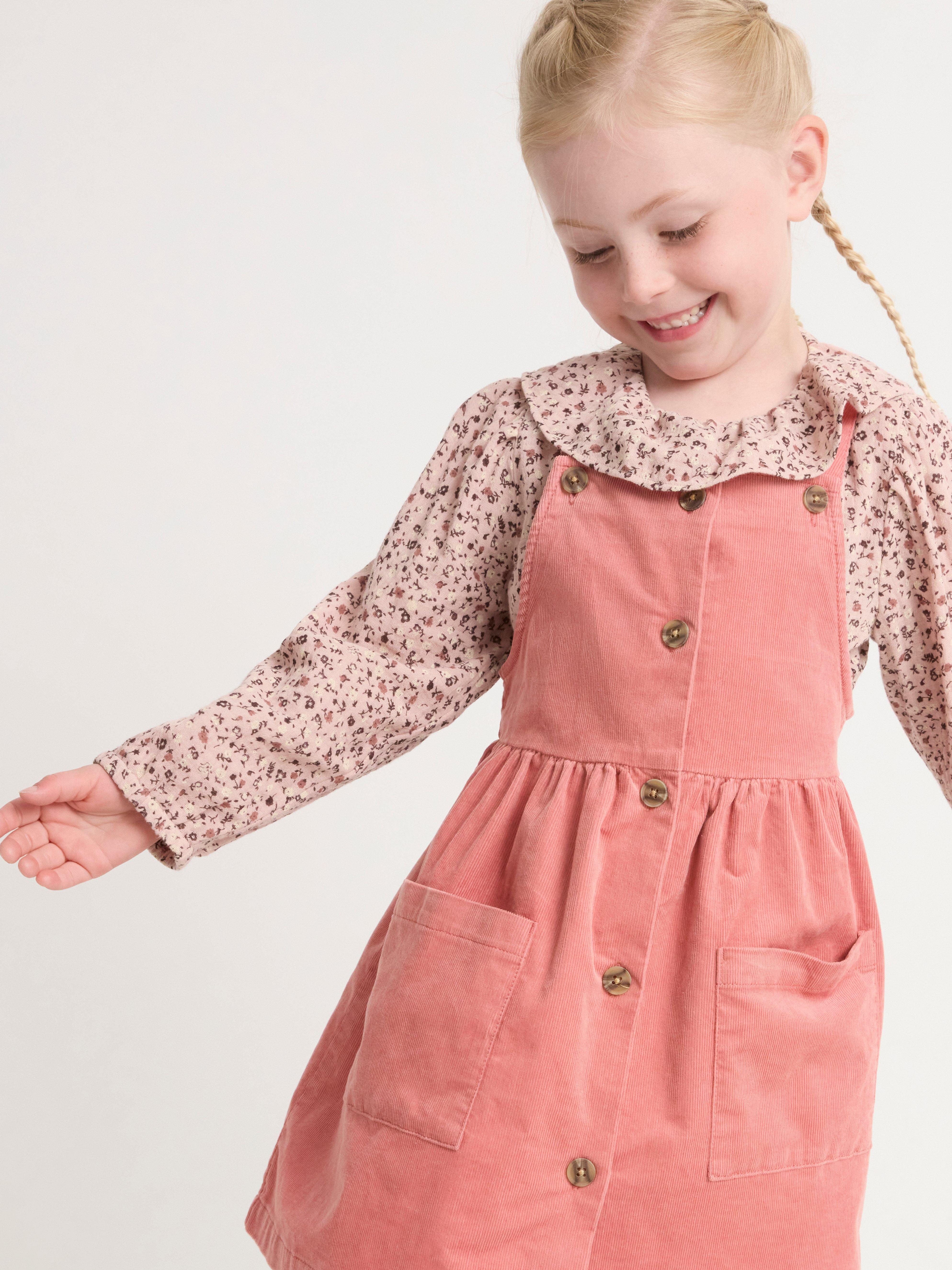 Corduroy dungaree dress Lindex