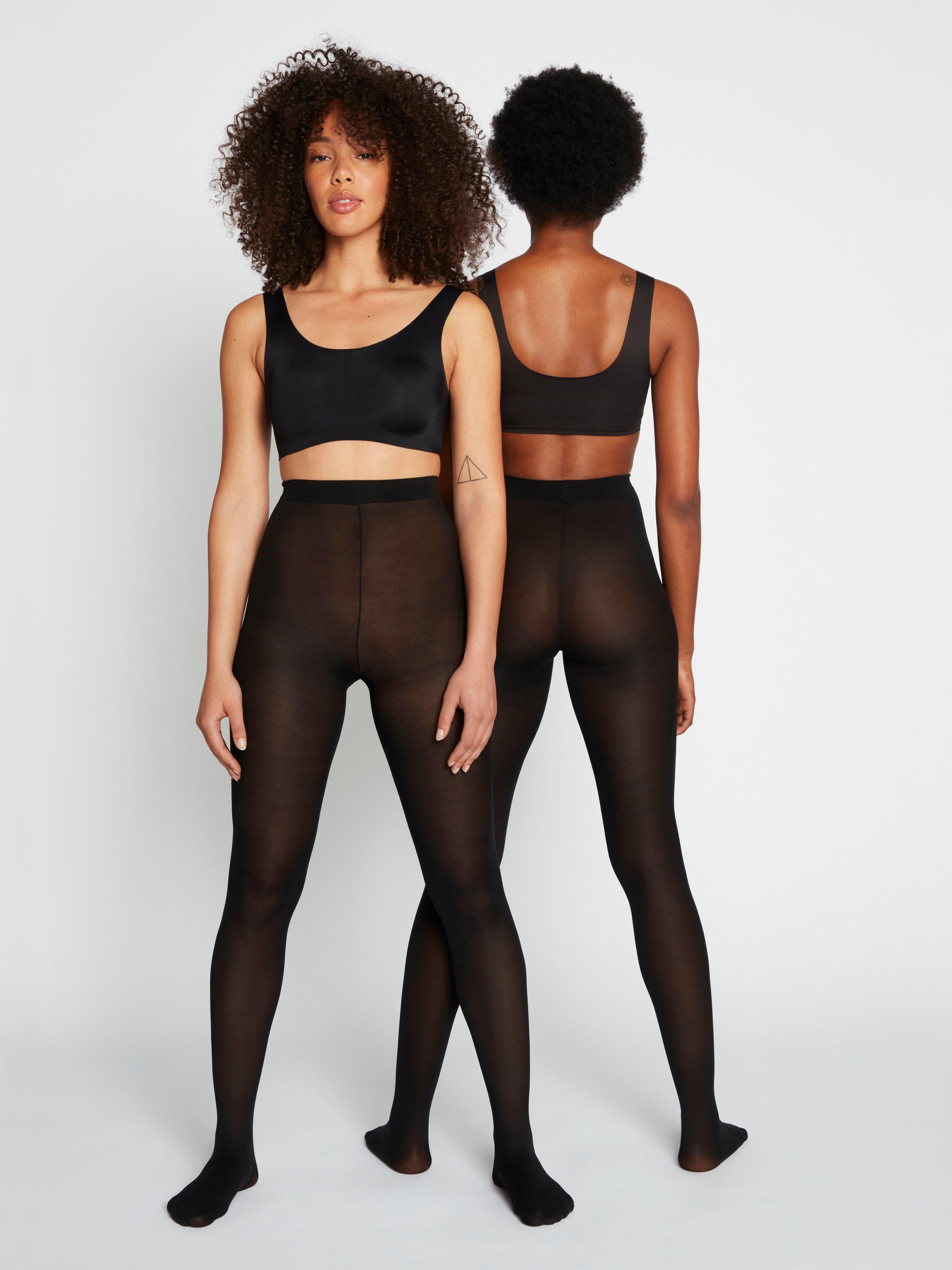 2 Pack matt pantyhose black - WOMEN's Tights