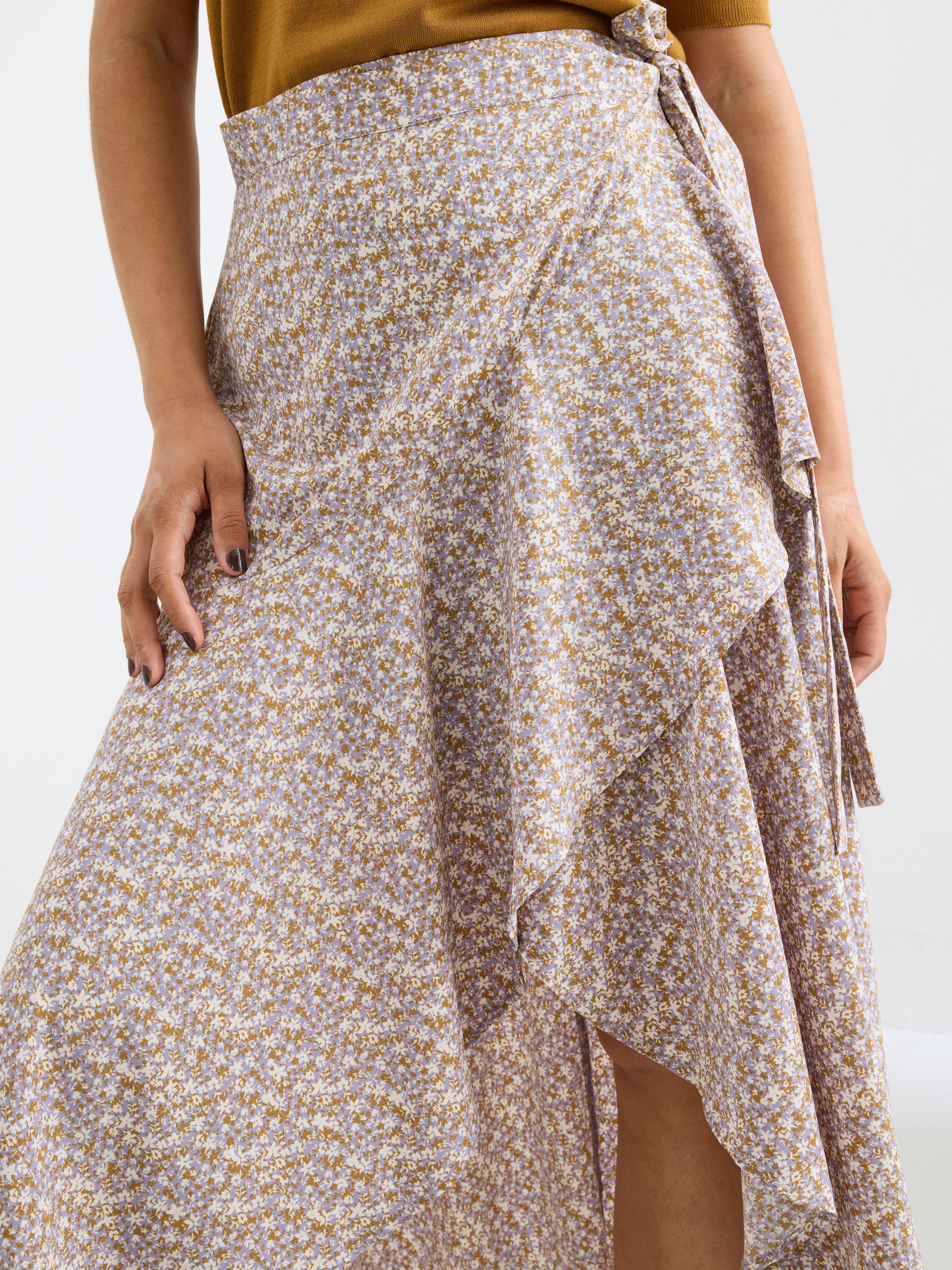 flowy wrap skirt