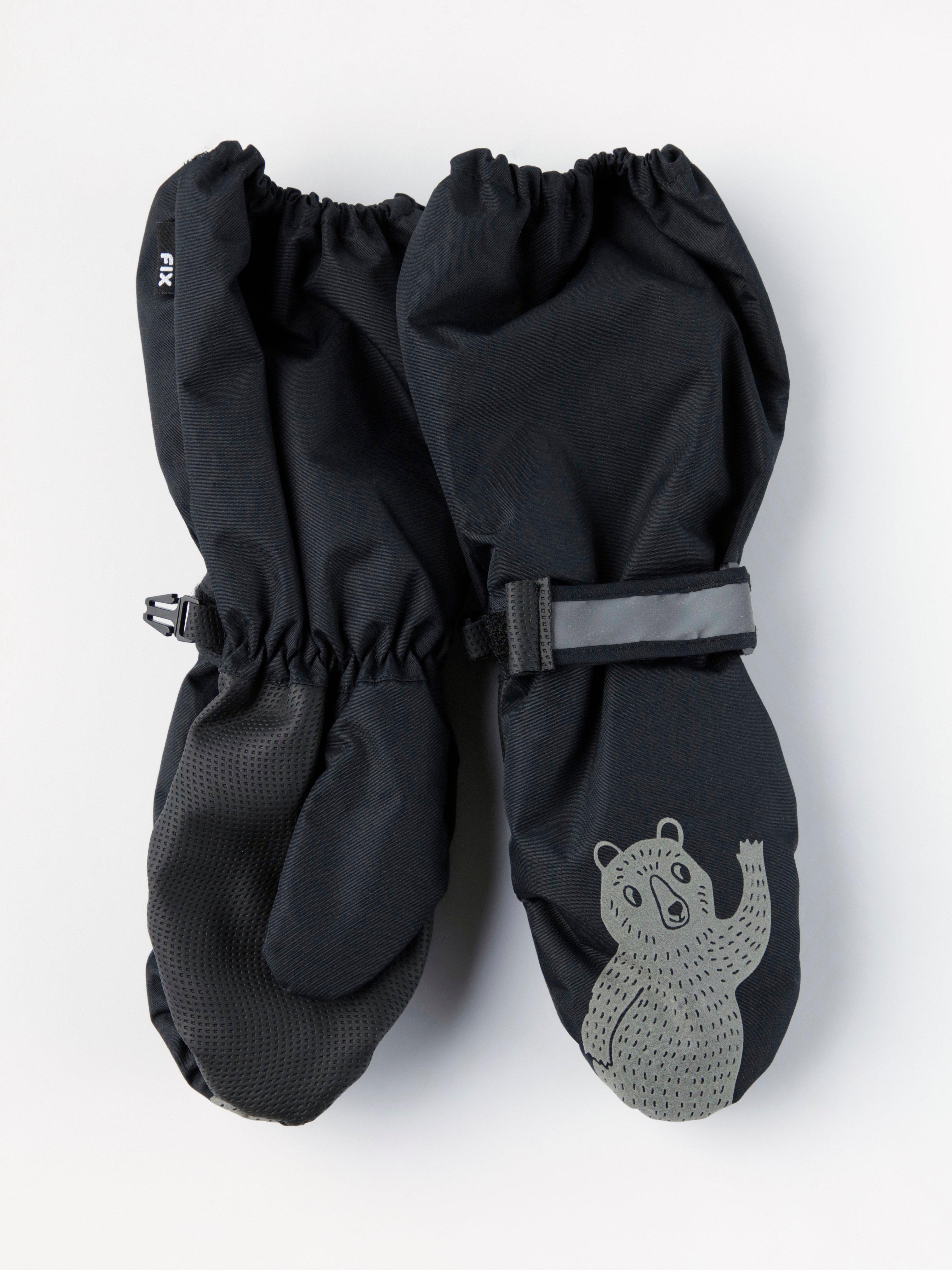 Ski Mittens - Kids Wear - Black