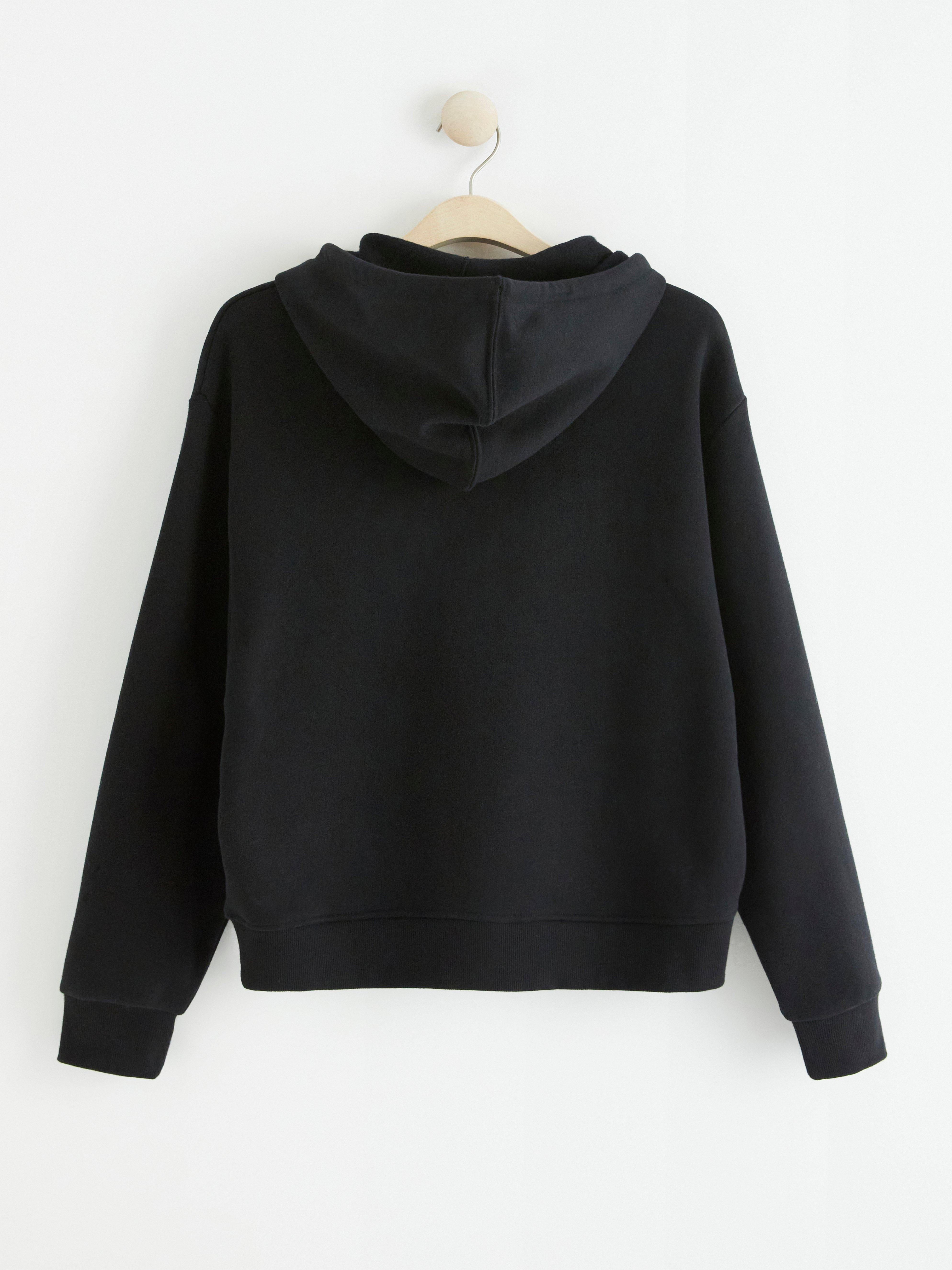 Hooded Sweatshirt - Womens Wear - Black