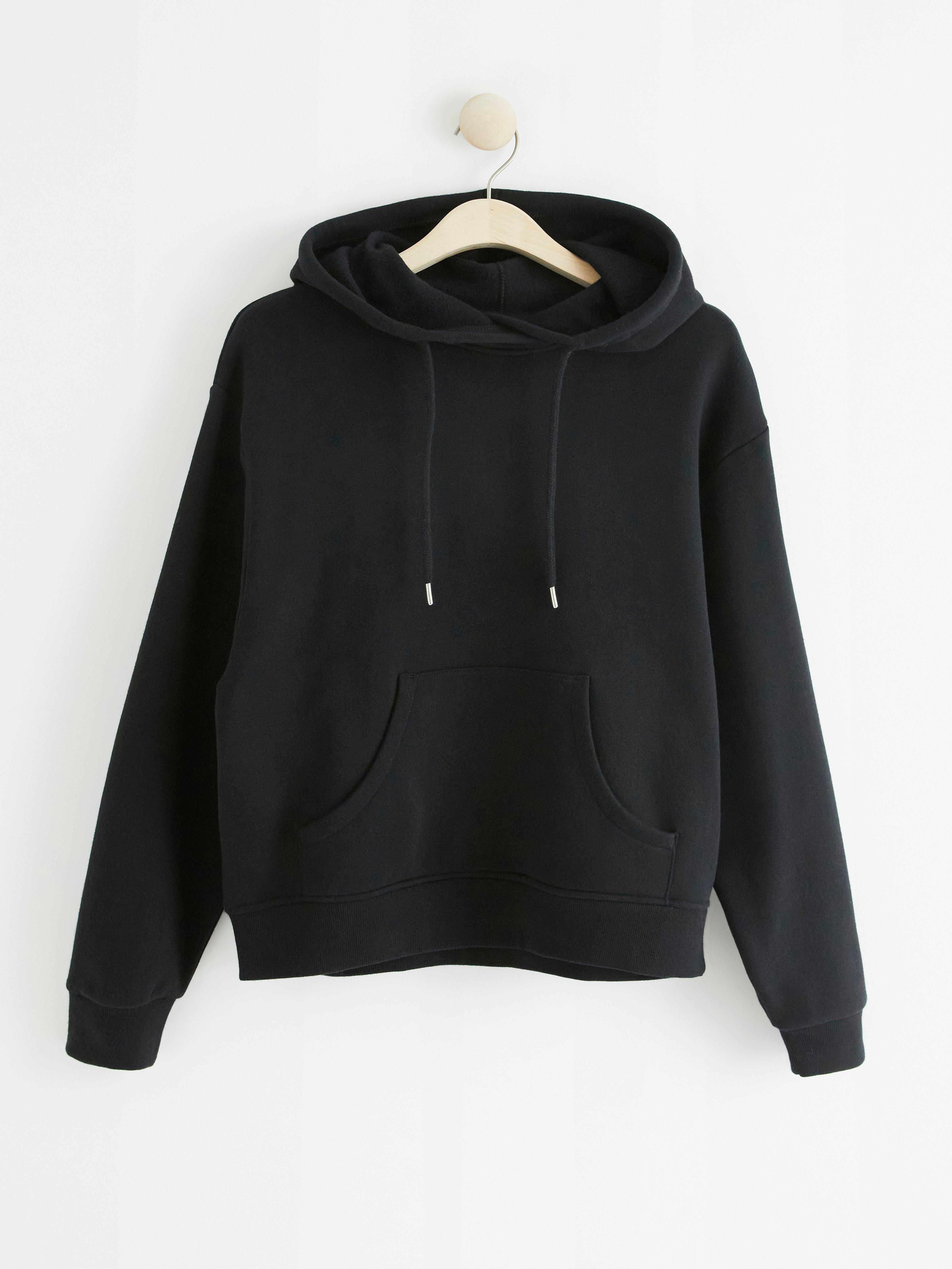 Hooded Sweatshirt - Womens Wear - Black