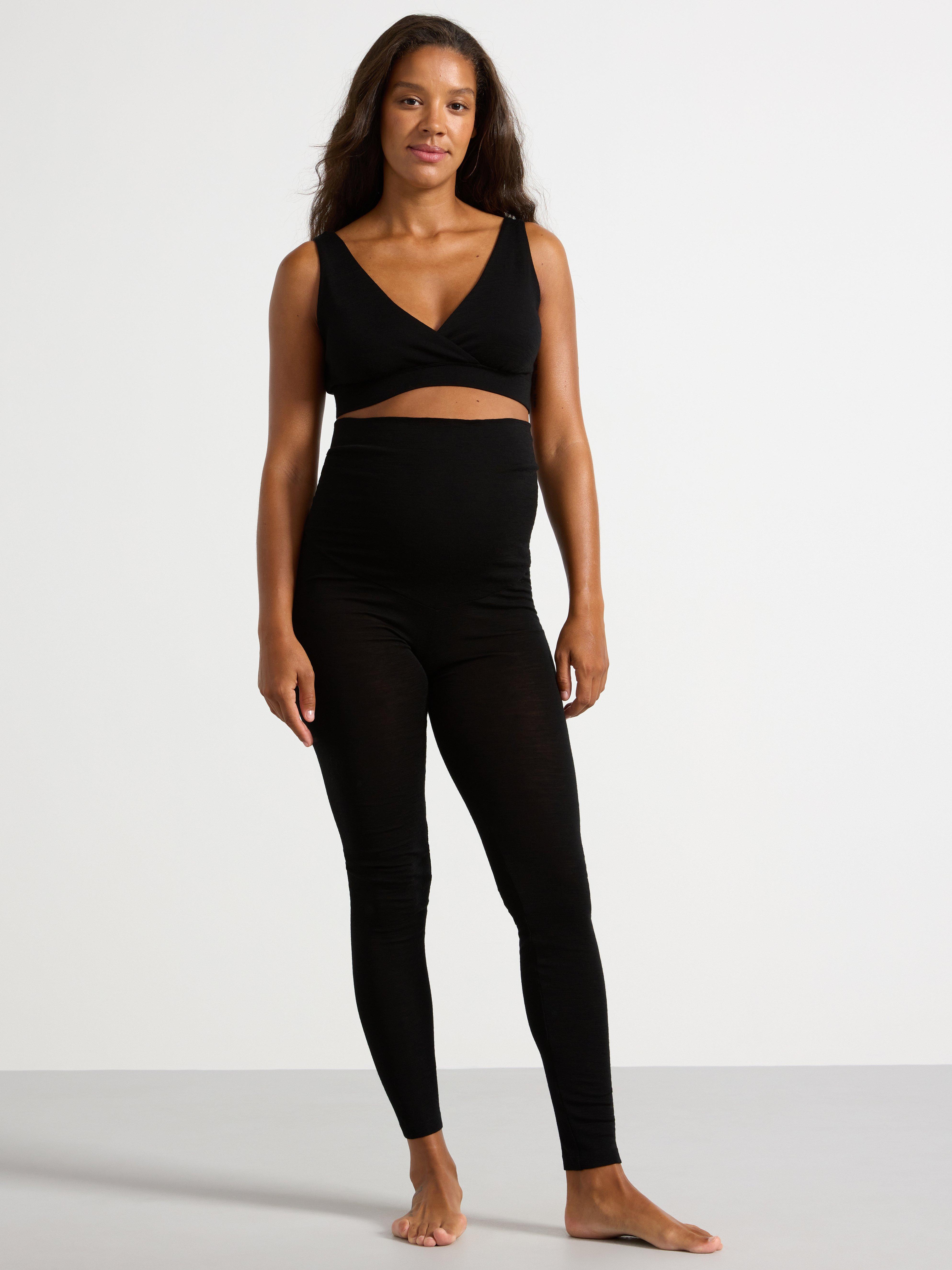 Black wool leggings best sale