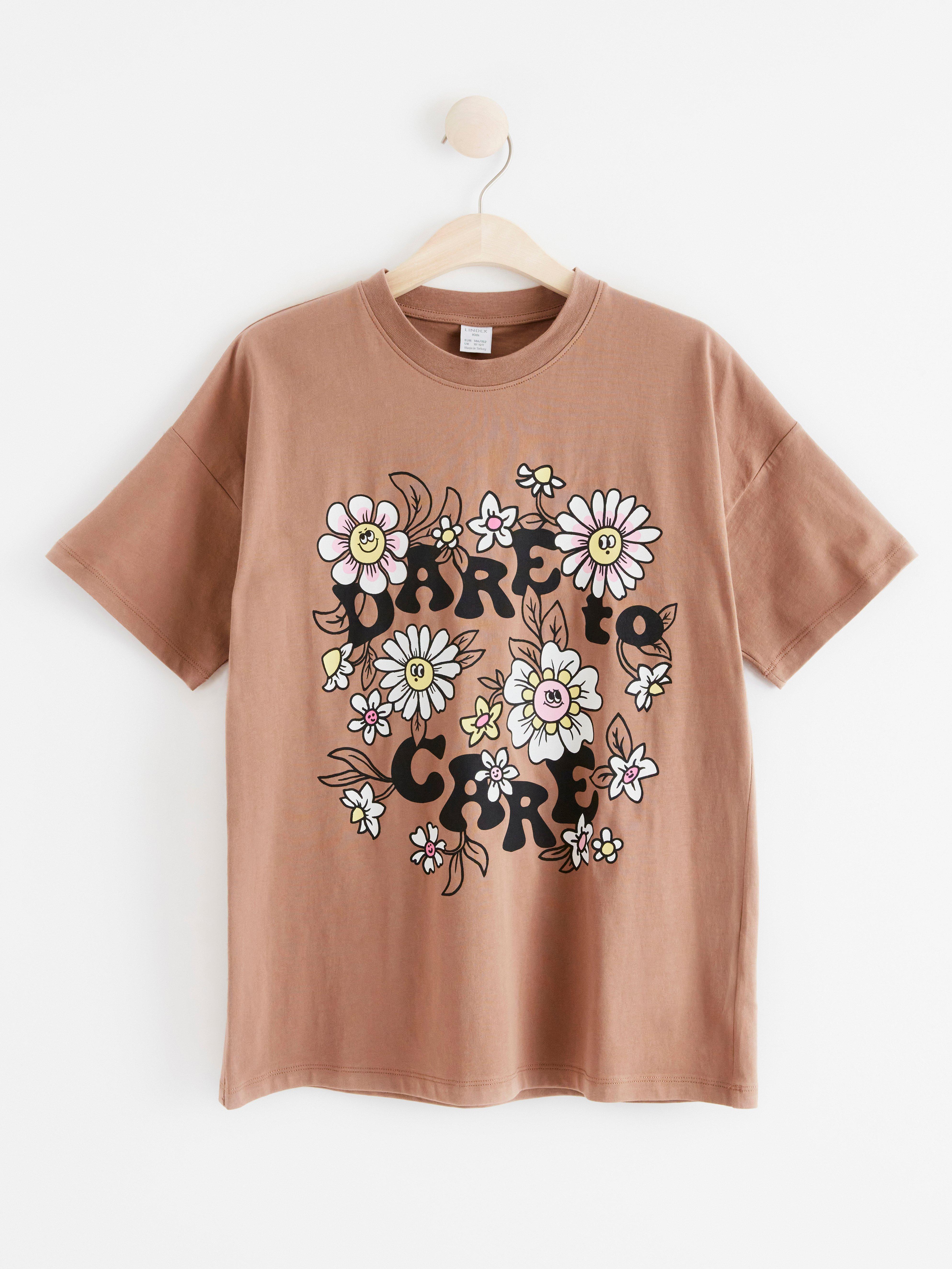 T-shirt - Barn - Brun