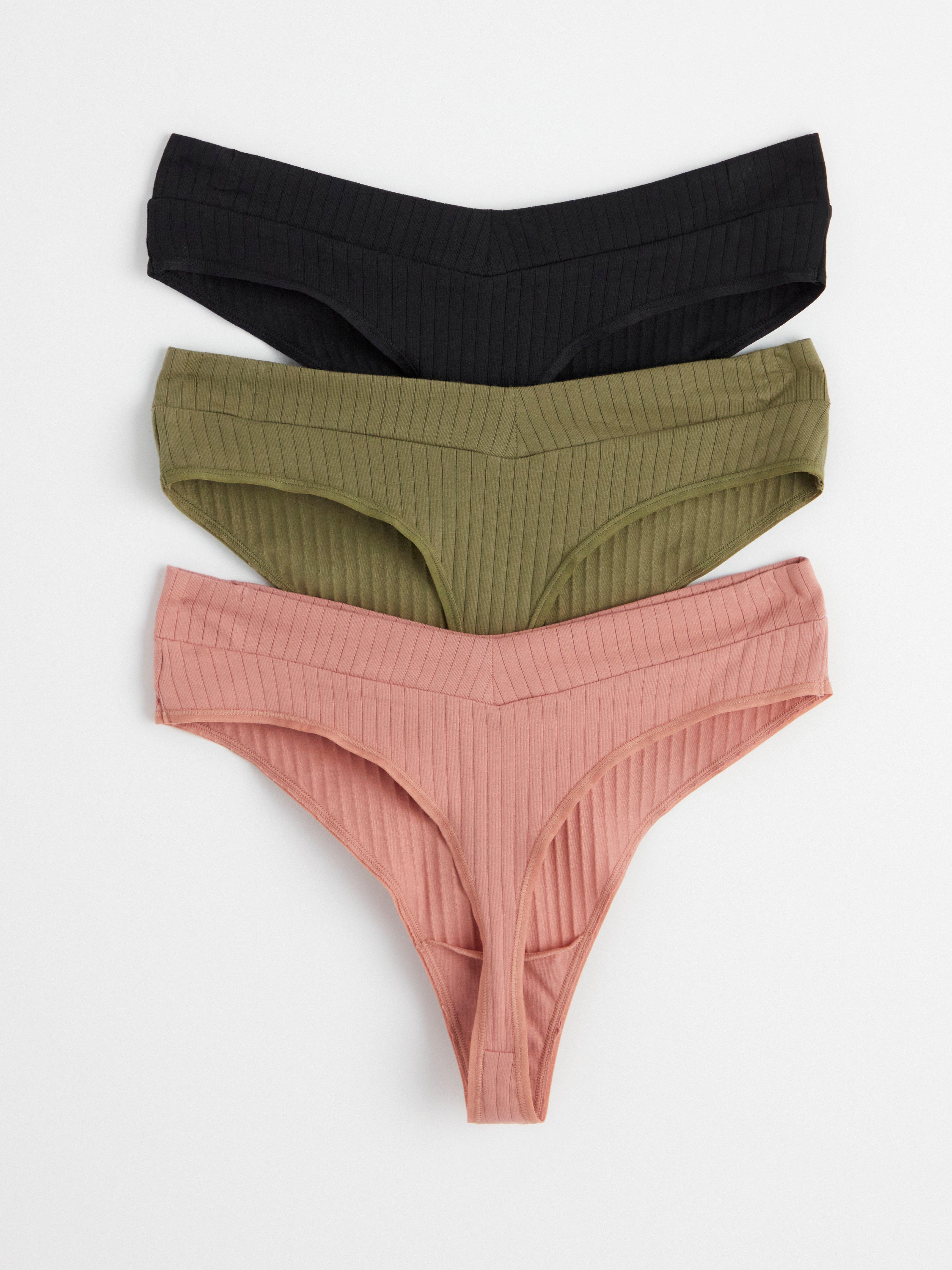 Tanga se středním pasem - Spodní prádlo - Khaki