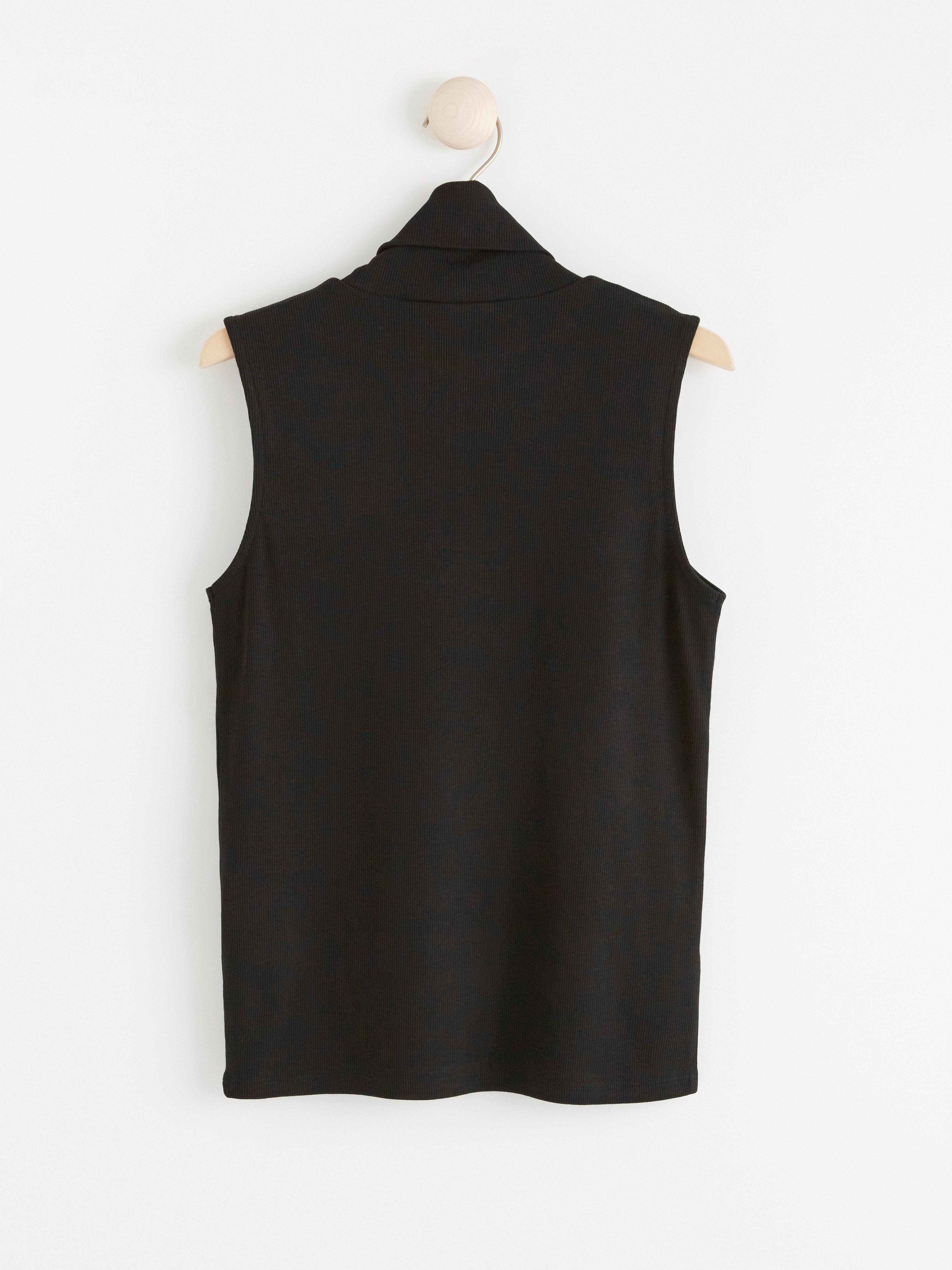 Roller Neck Top - Womens Wear - Black