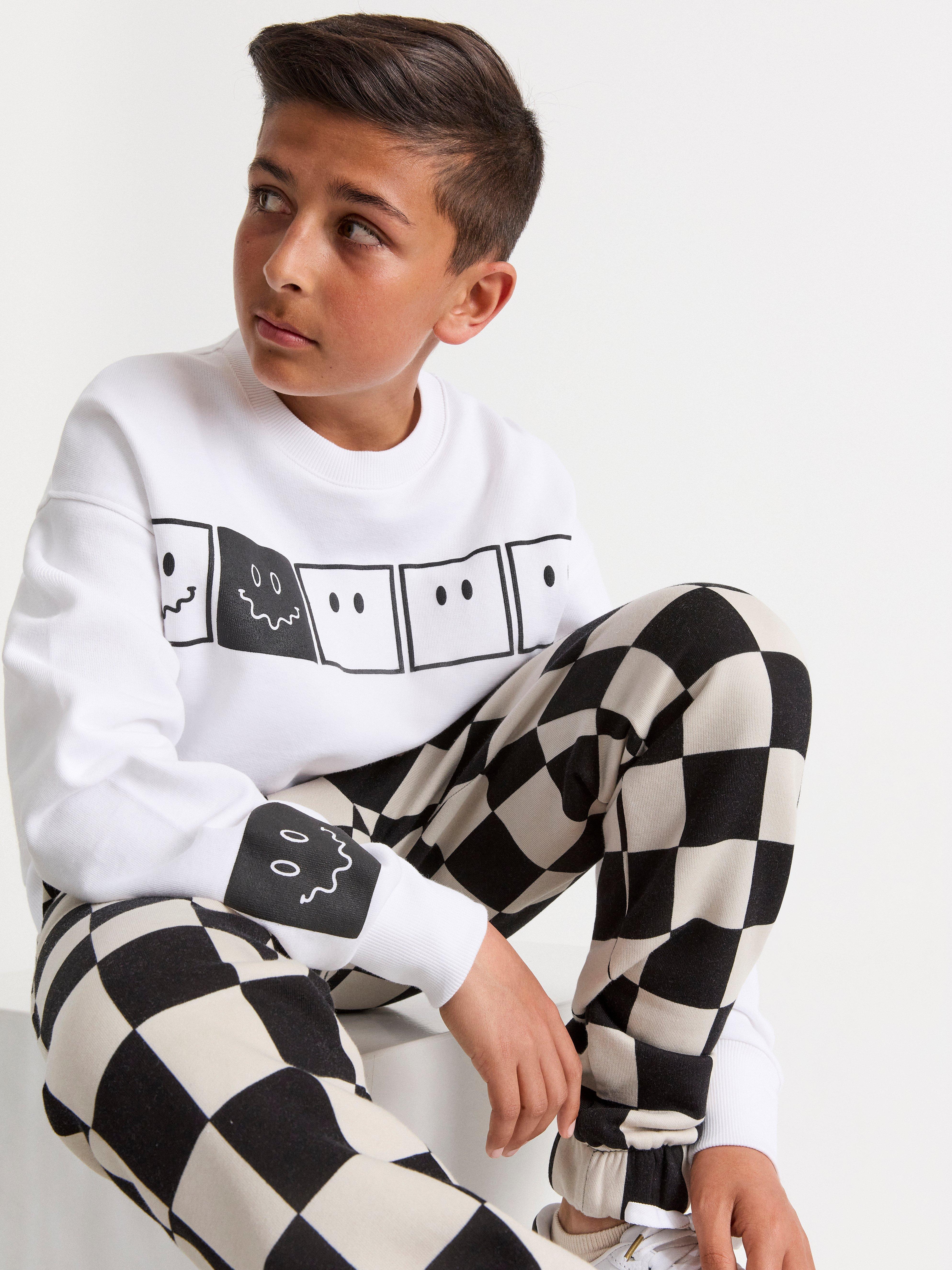 Sweatshirt med tryck