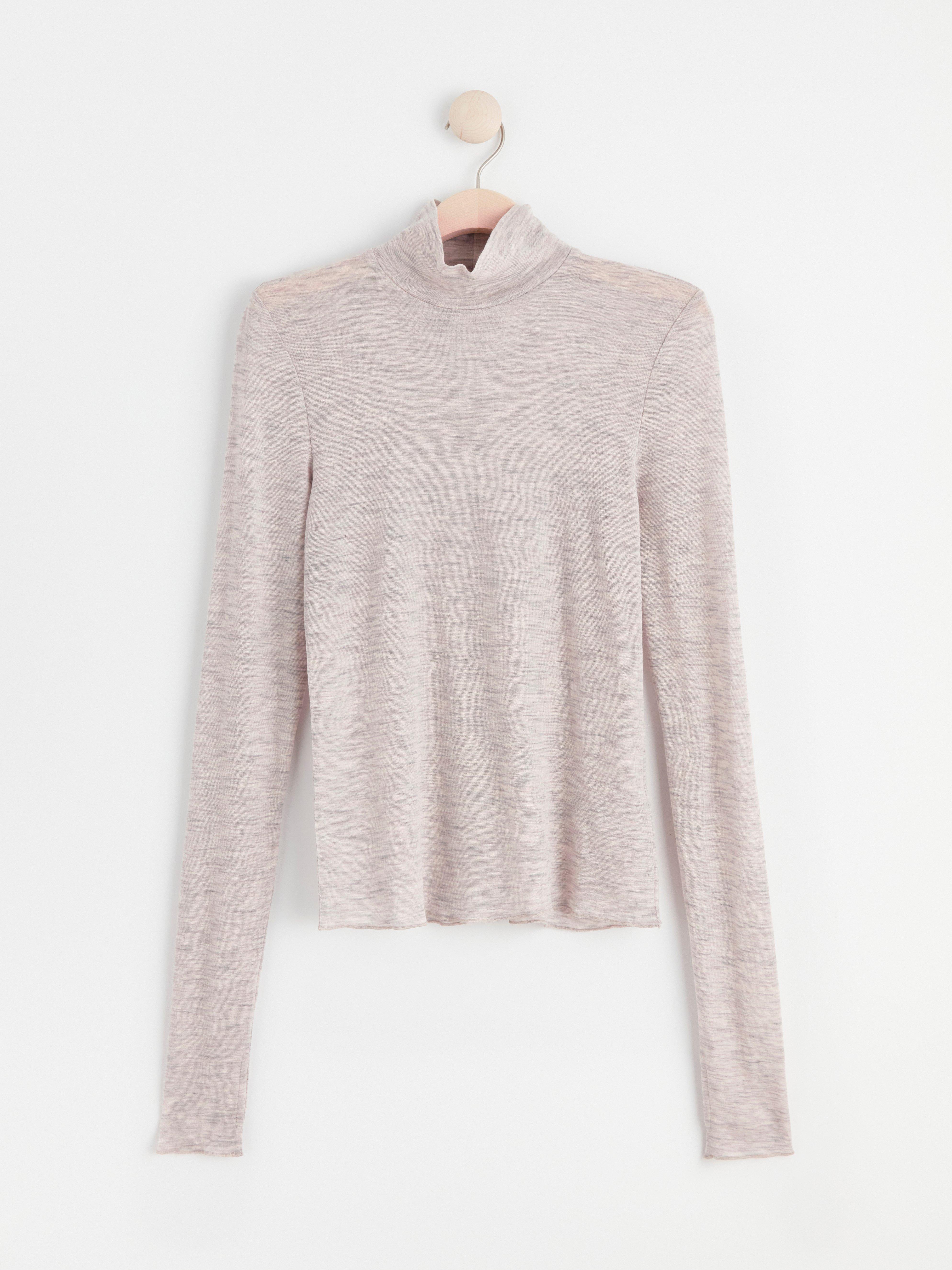 Høyhalset topp - Dame - Beige