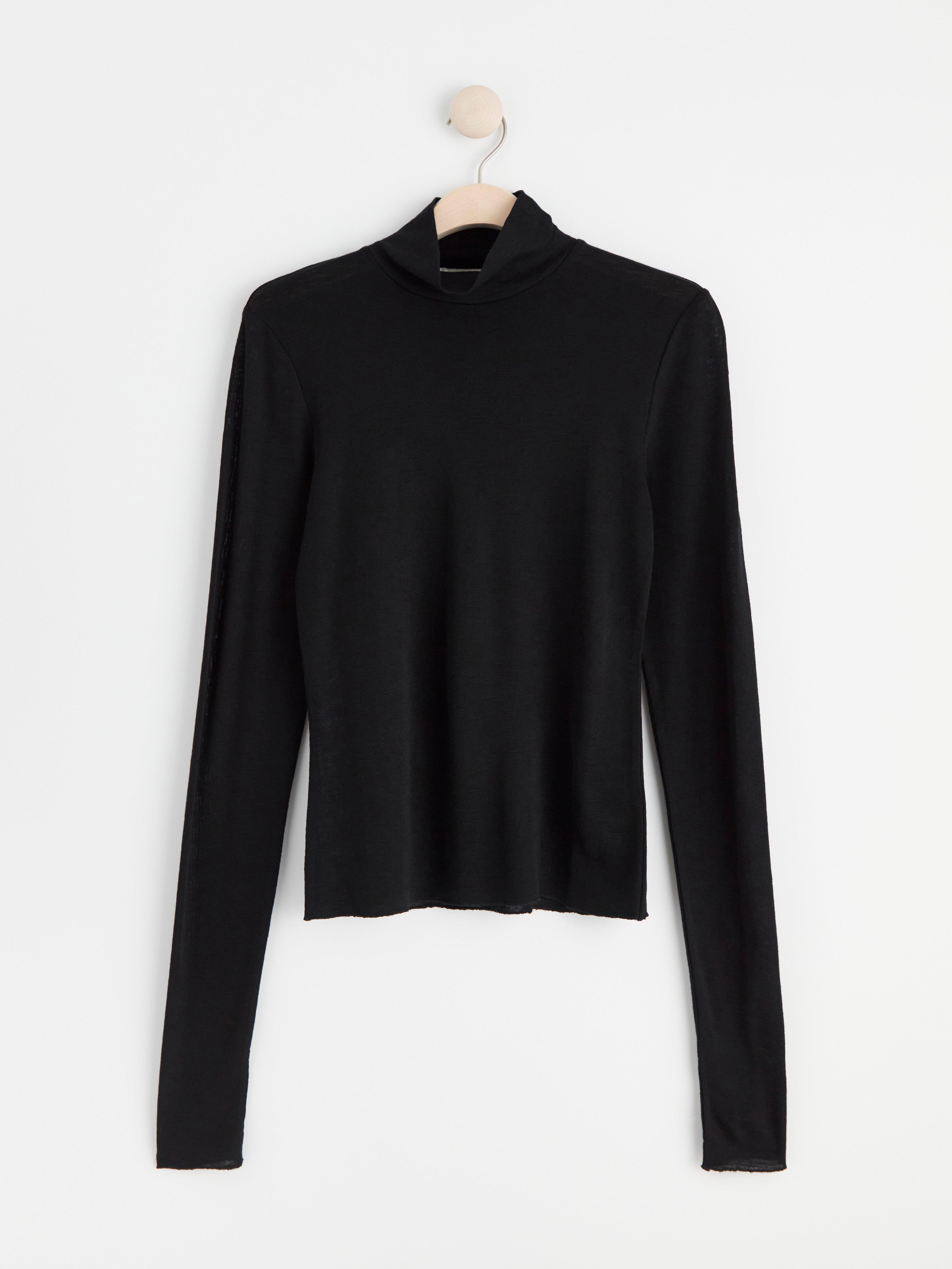 Roller Neck Top - Womens Wear - Black