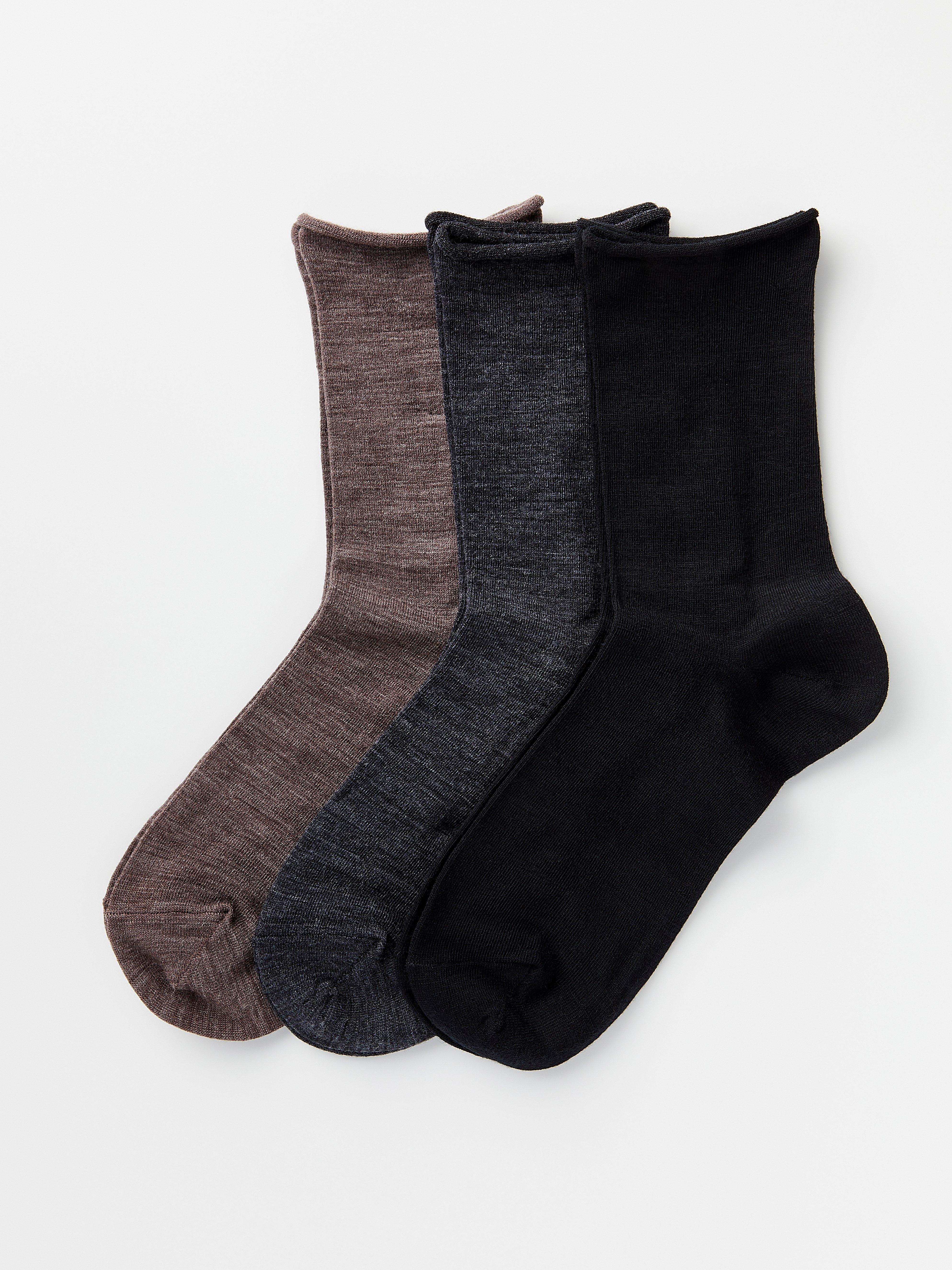 3-pack strumpor i merinoullblandning