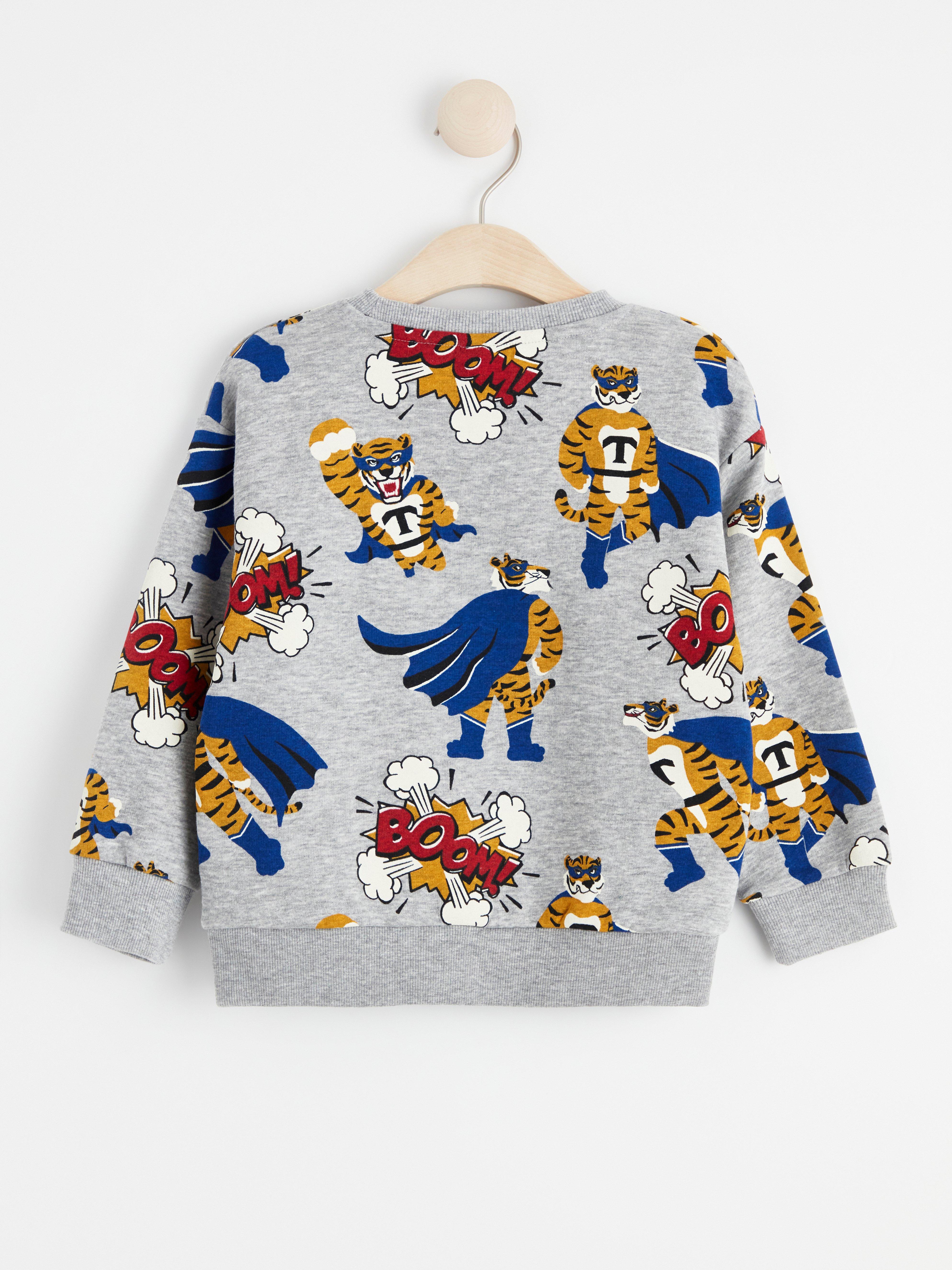 Sweatshirt - Barn - Grå