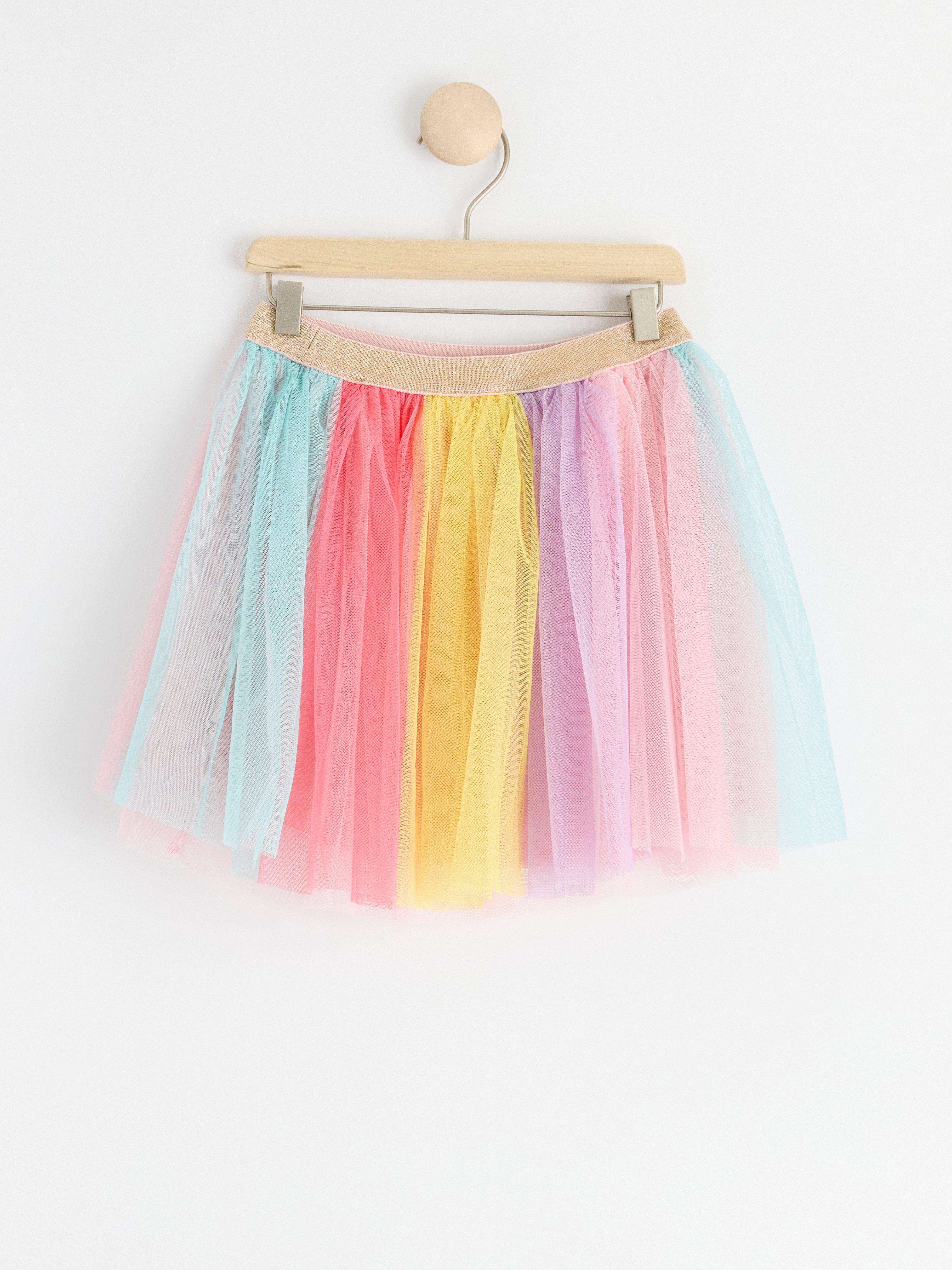 Pastel rainbow best sale tulle skirt