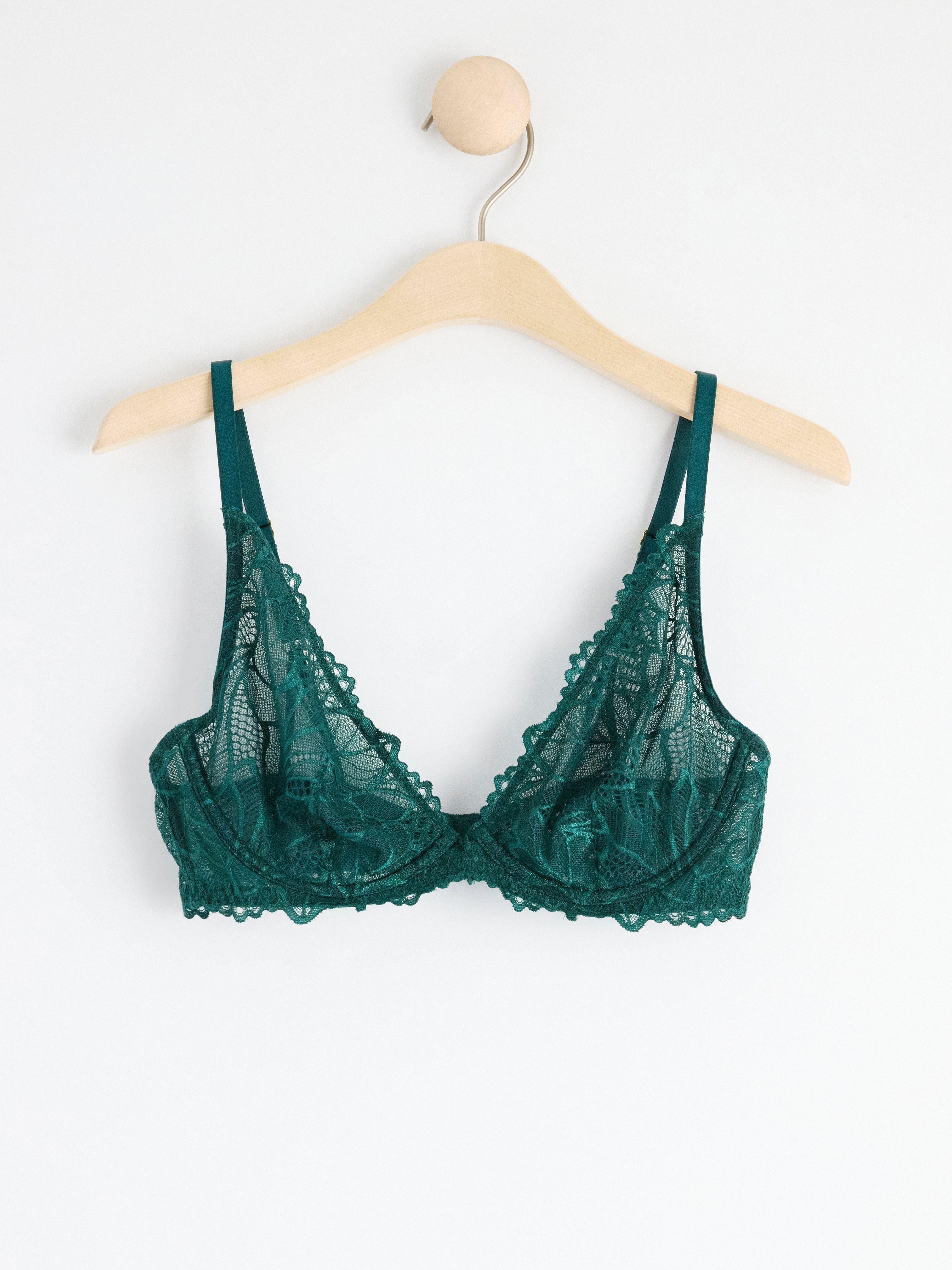 Unpadded Bra - Lingerie - Turquoise