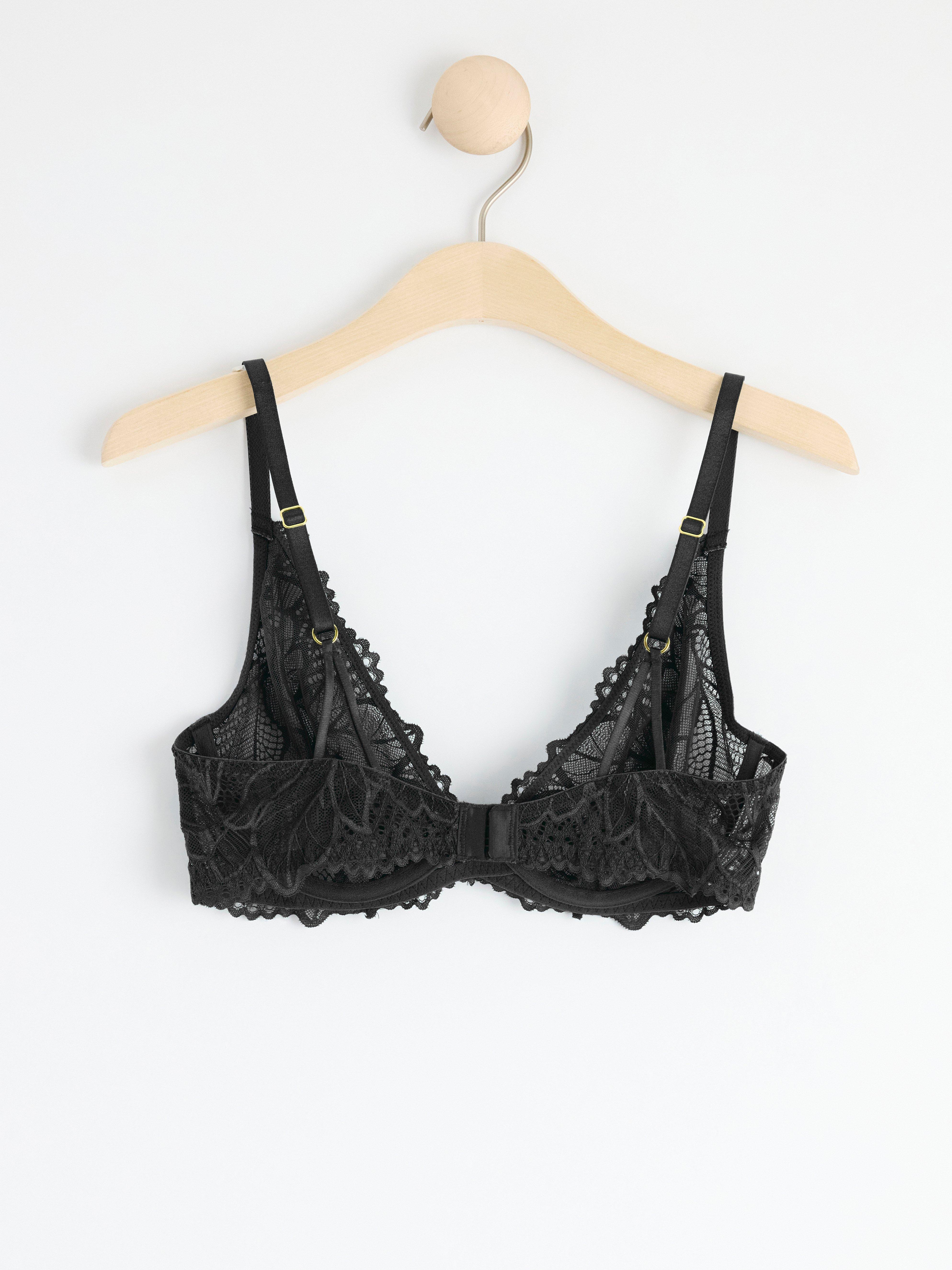 Unpadded Bra - Lingerie - Black