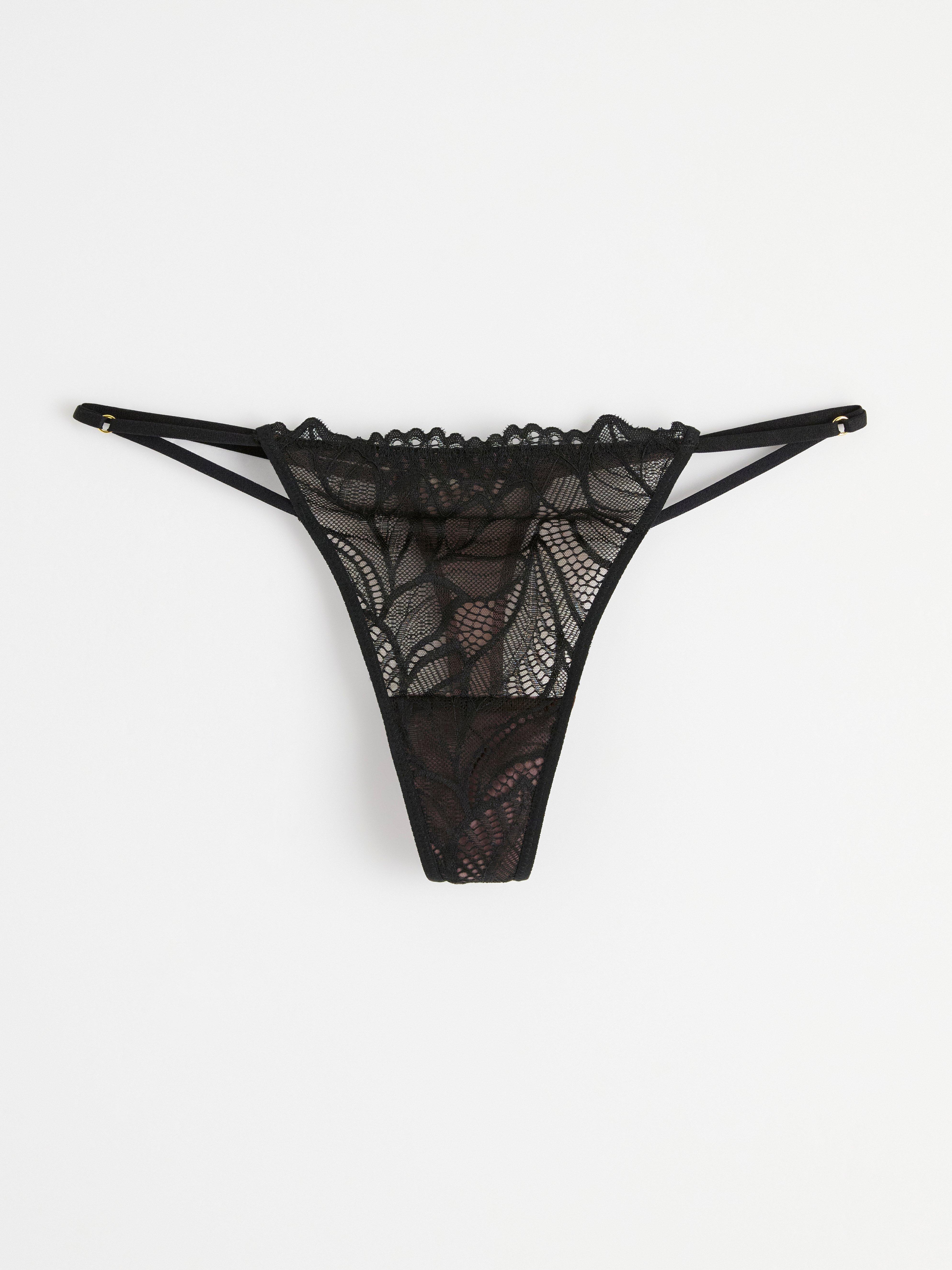 Thong Low - Lingerie - Black