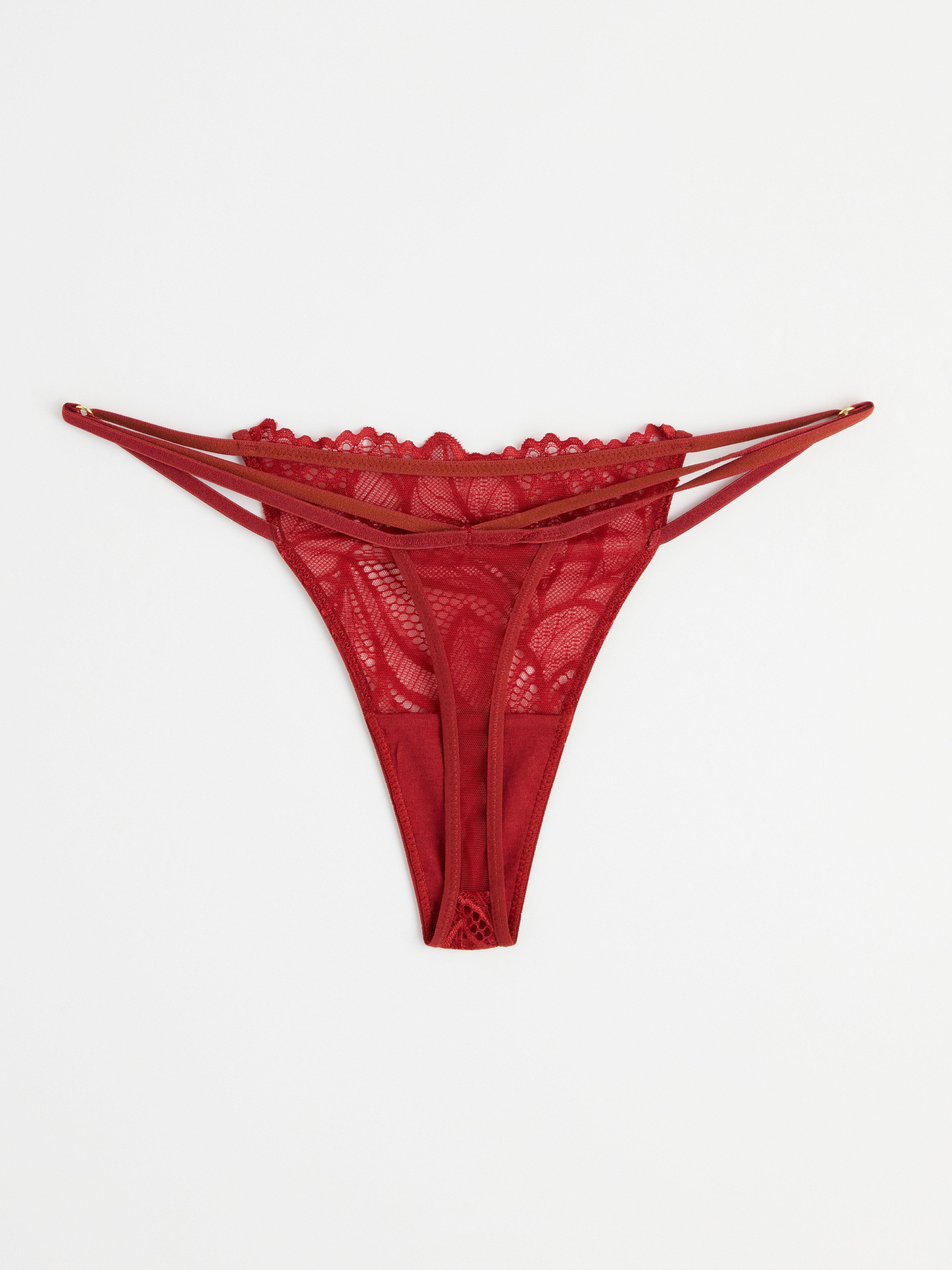 Thong Low - Lingerie - Red