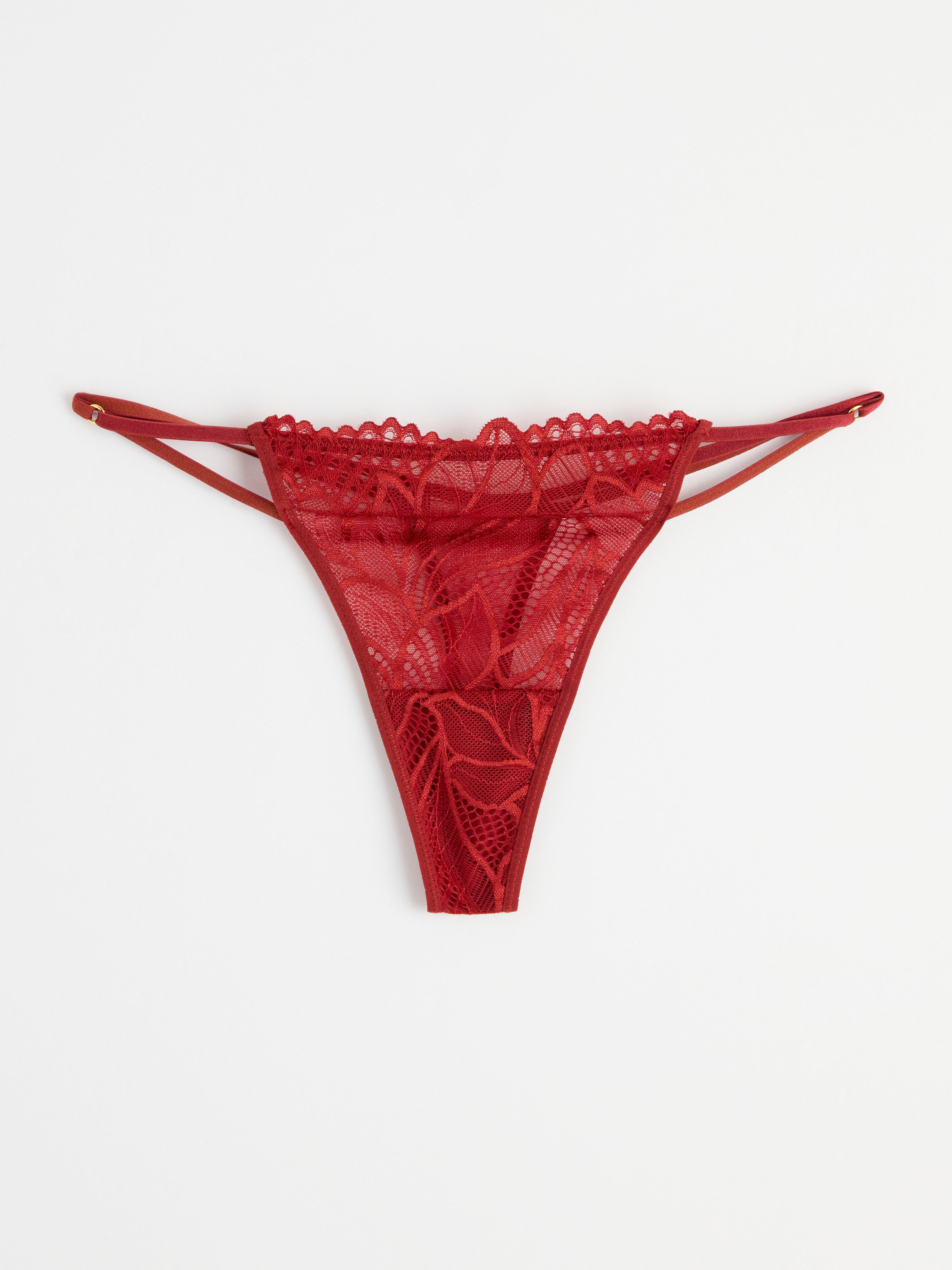 Thong Low - Lingerie - Red