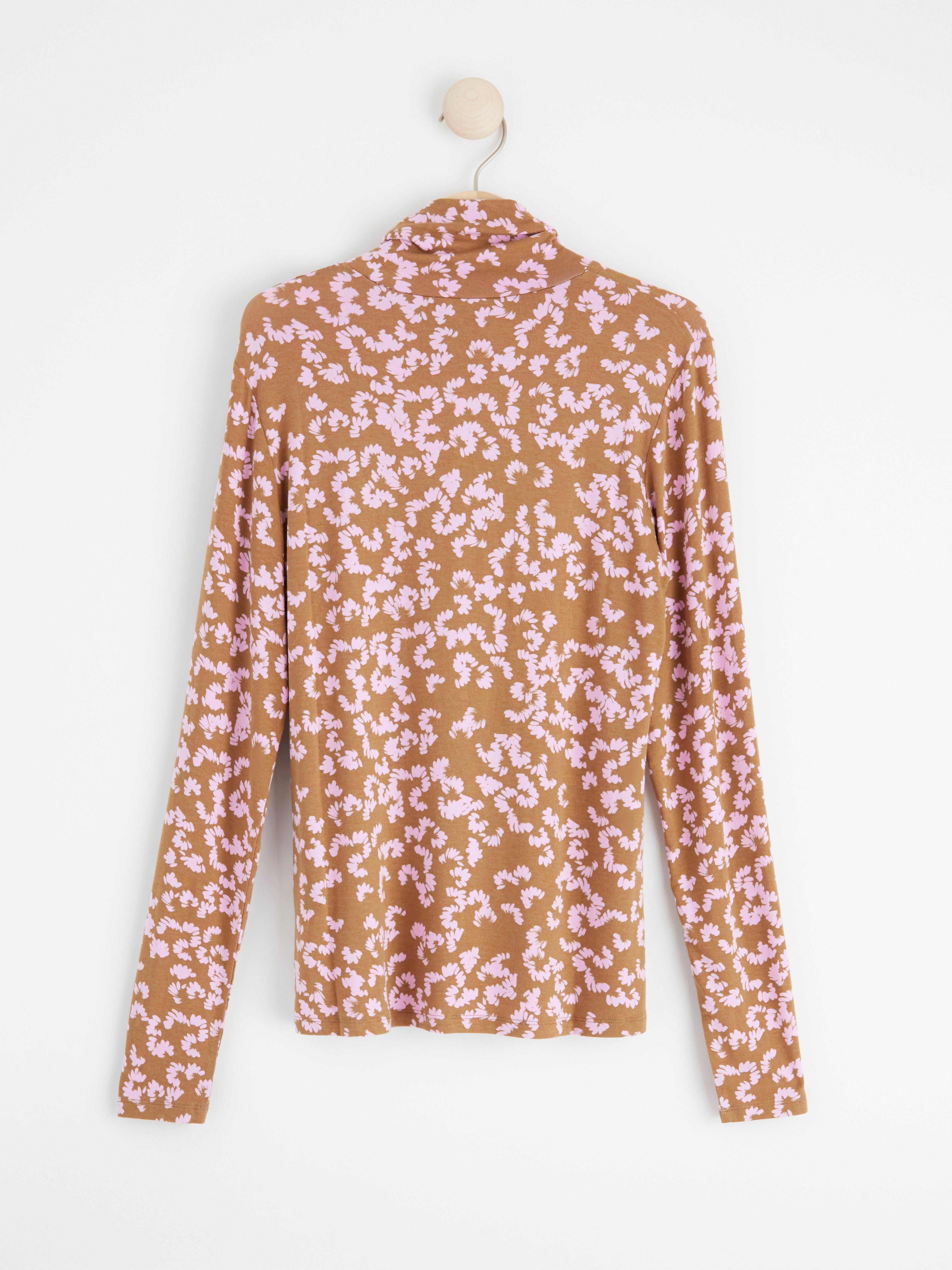 Roller Neck Top - Womens Wear - Brown