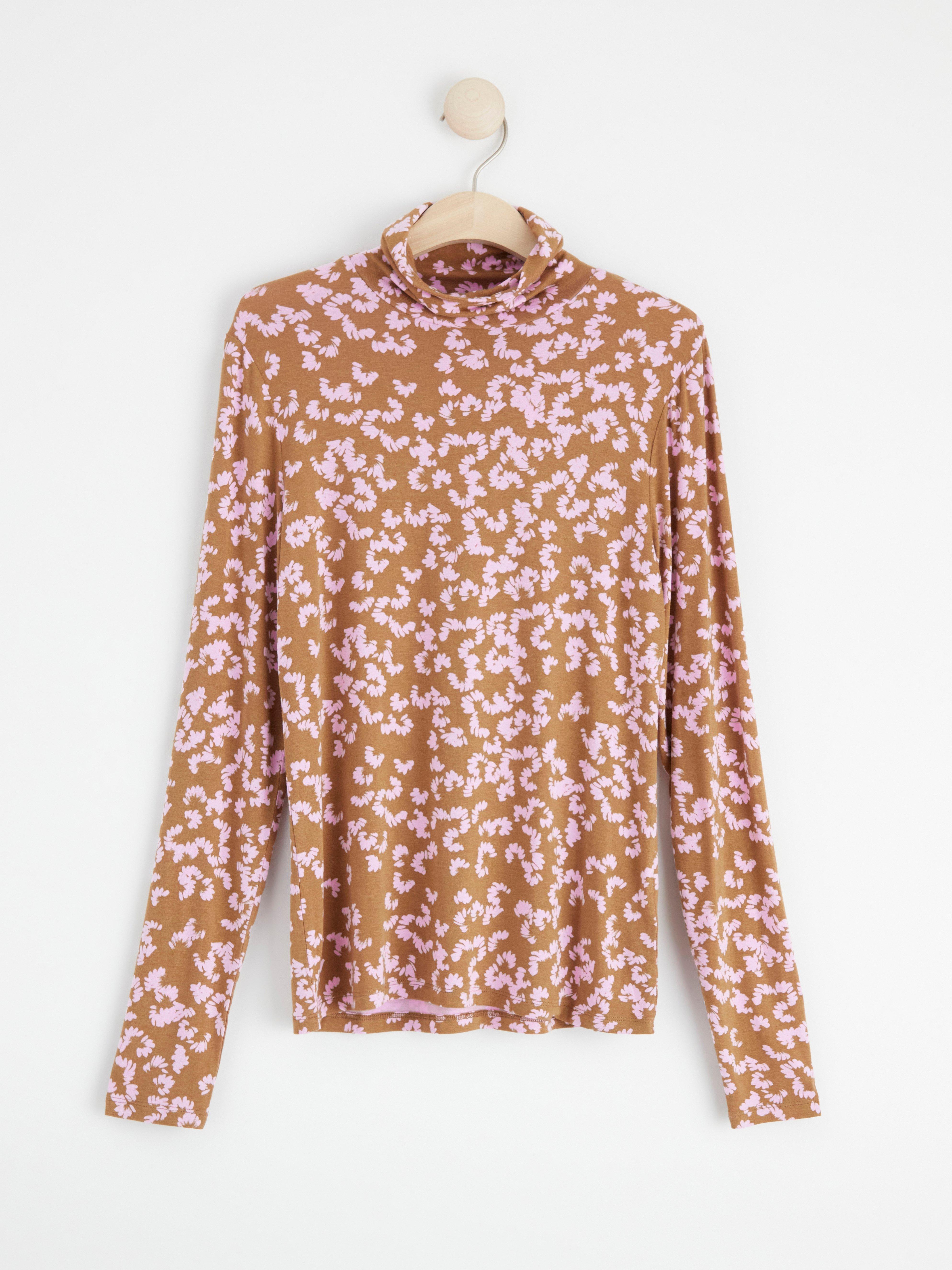 Roller Neck Top - Womens Wear - Brown