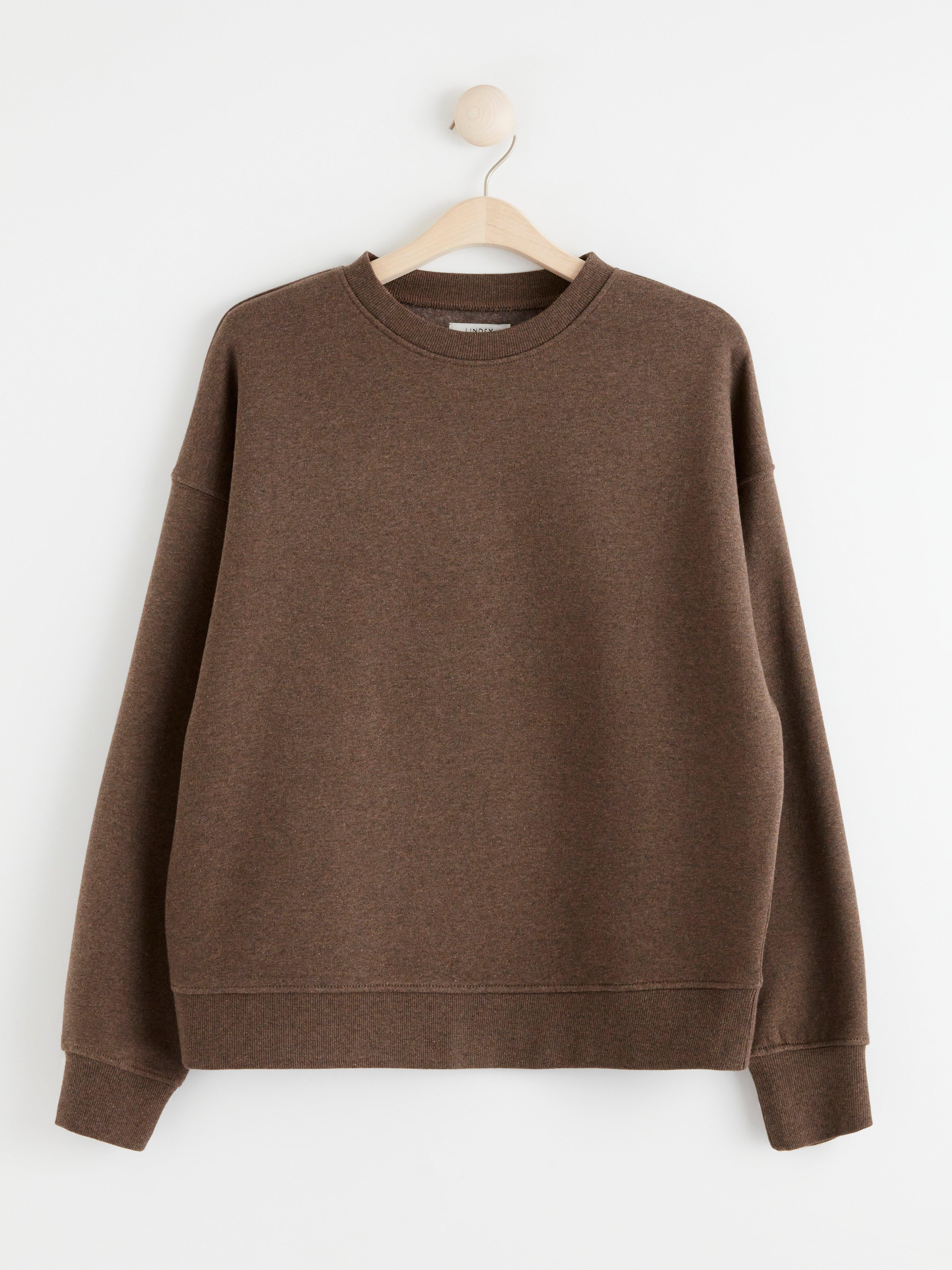 Sweatshirt - Dam - Brun