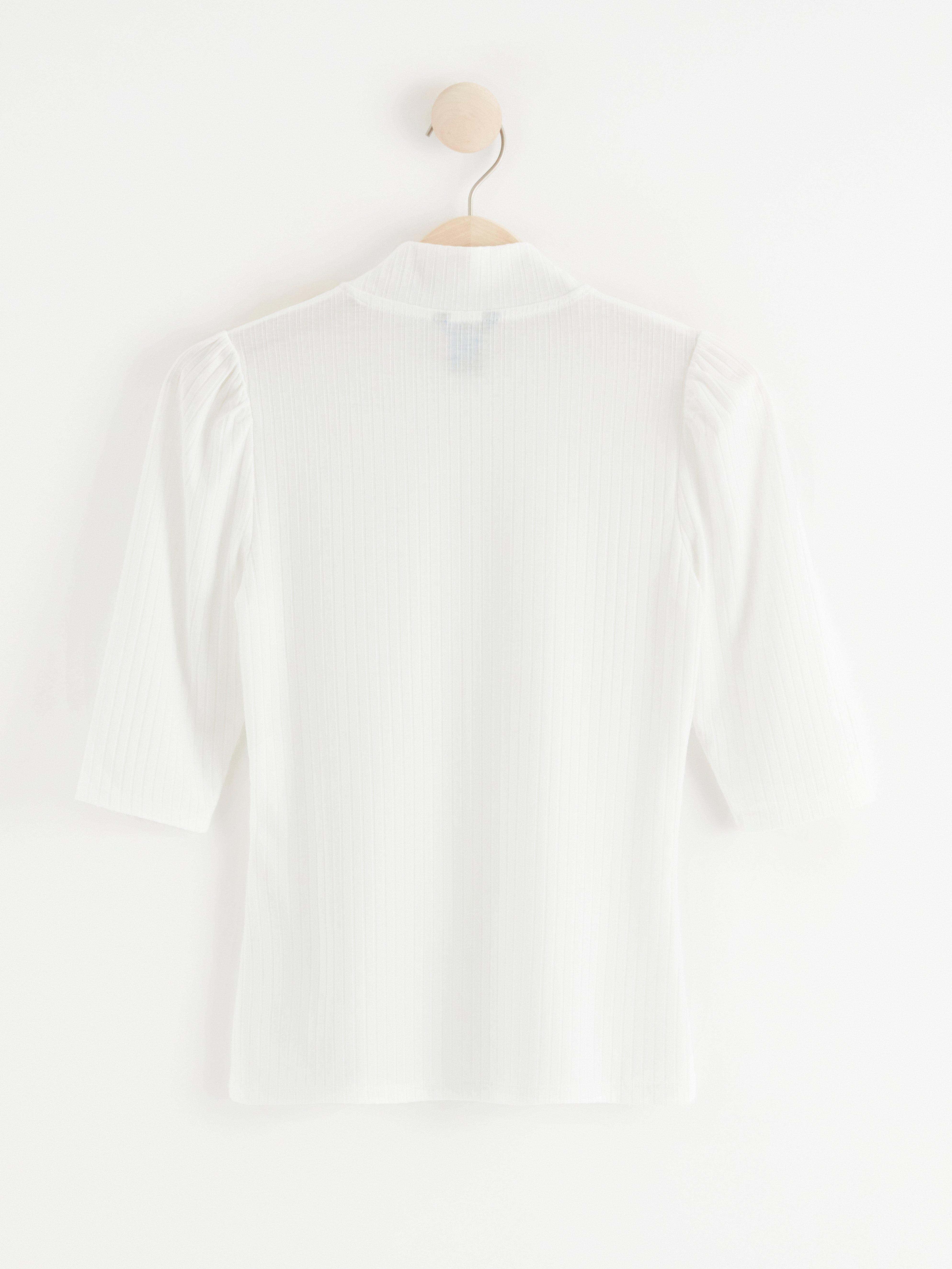 Roller Neck Top - Womens Wear - White