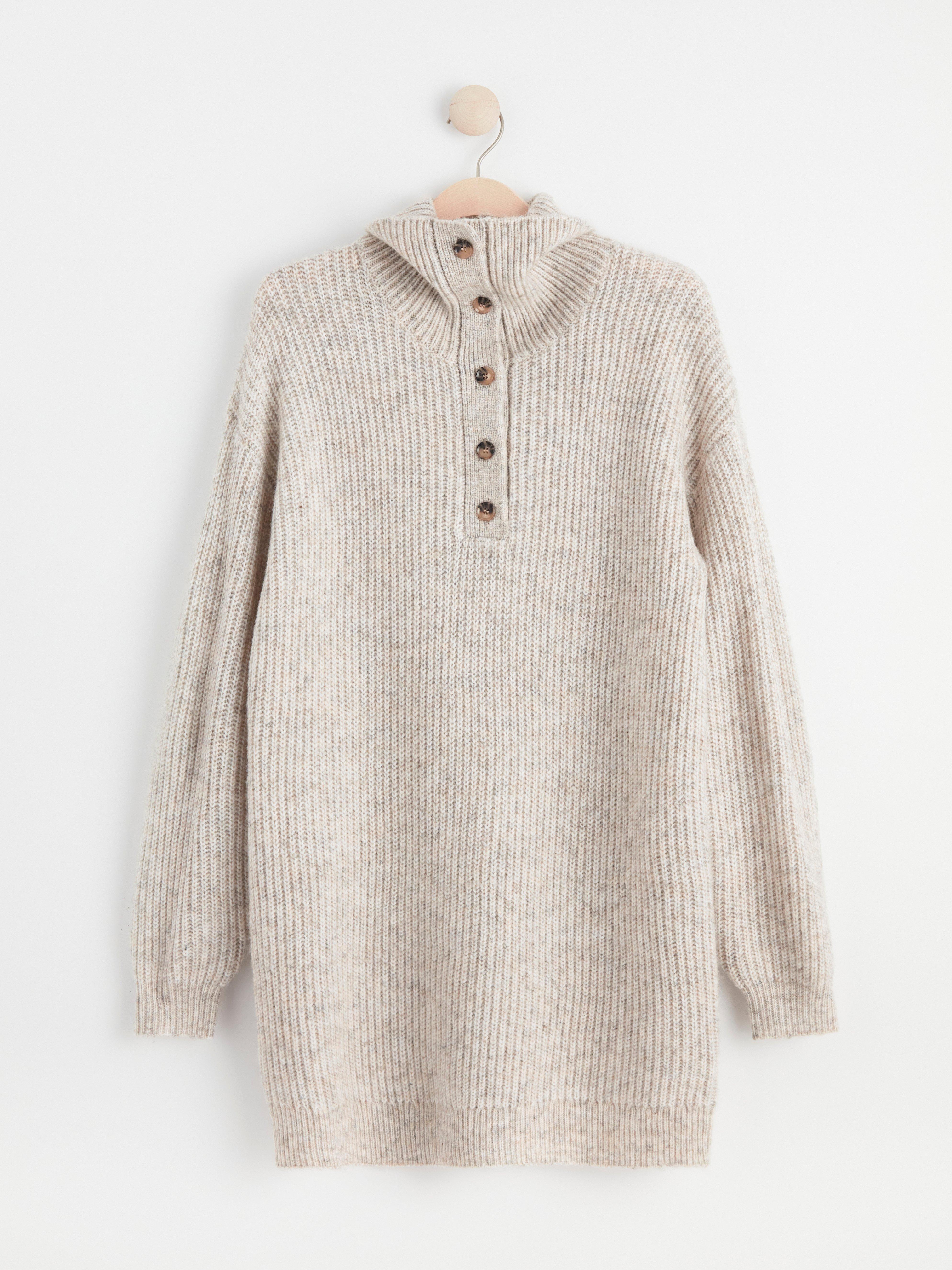 Roller Neck Sweater - Womens Wear - Beige