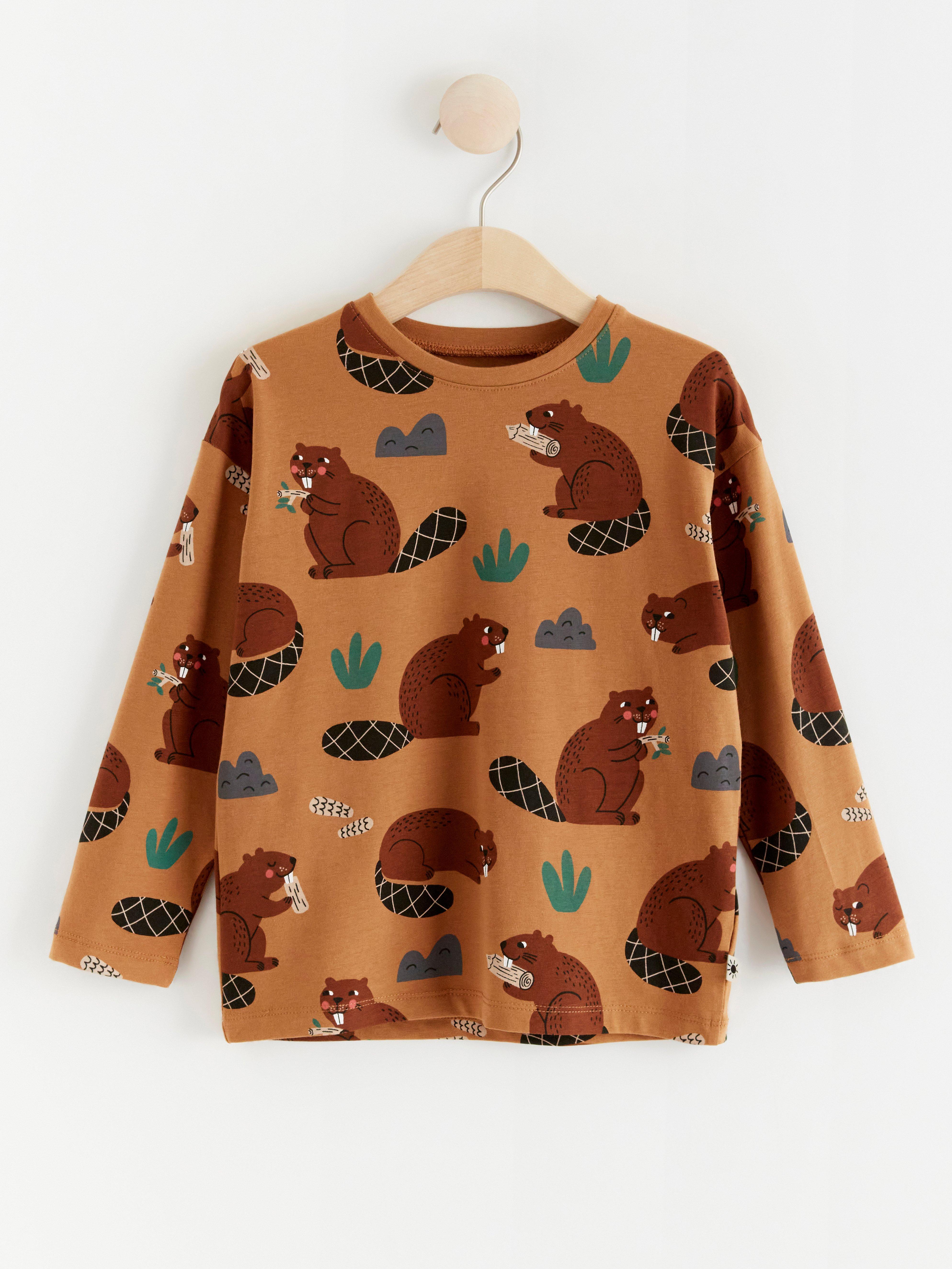Top - Kids Wear - Brown