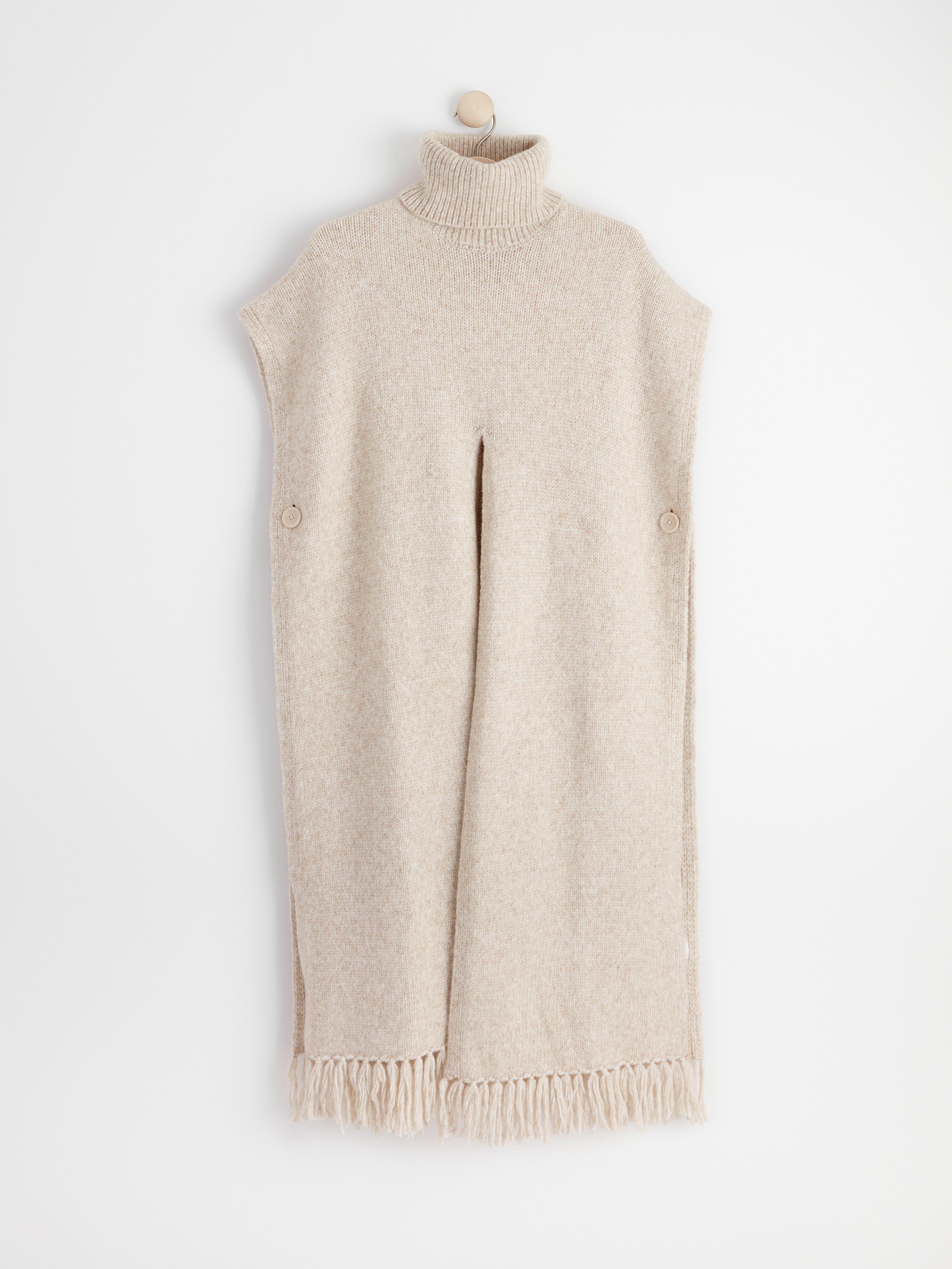 Poncho - Womens Wear - Beige