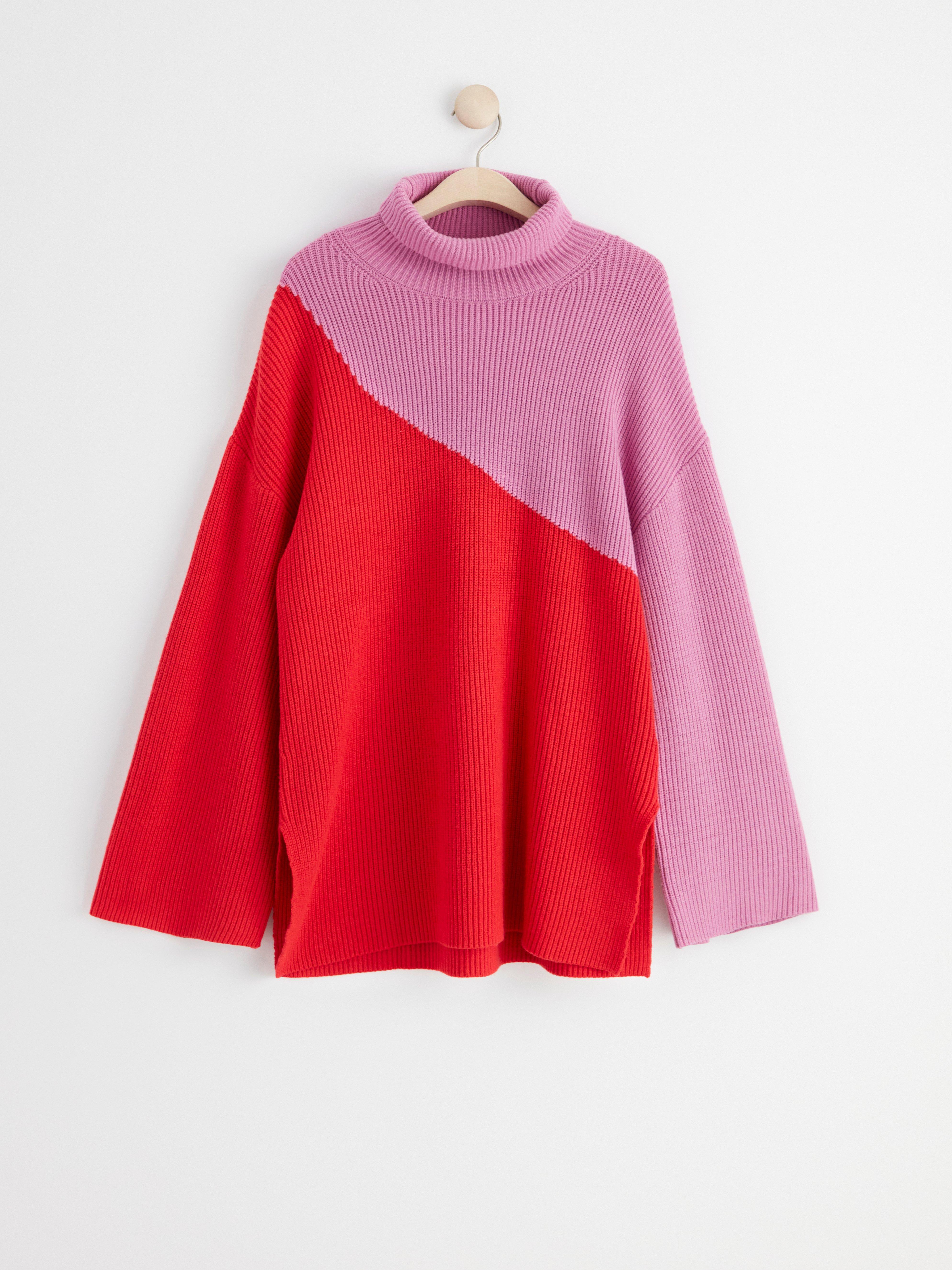 Roller Neck Sweater - Womens Wear - Red