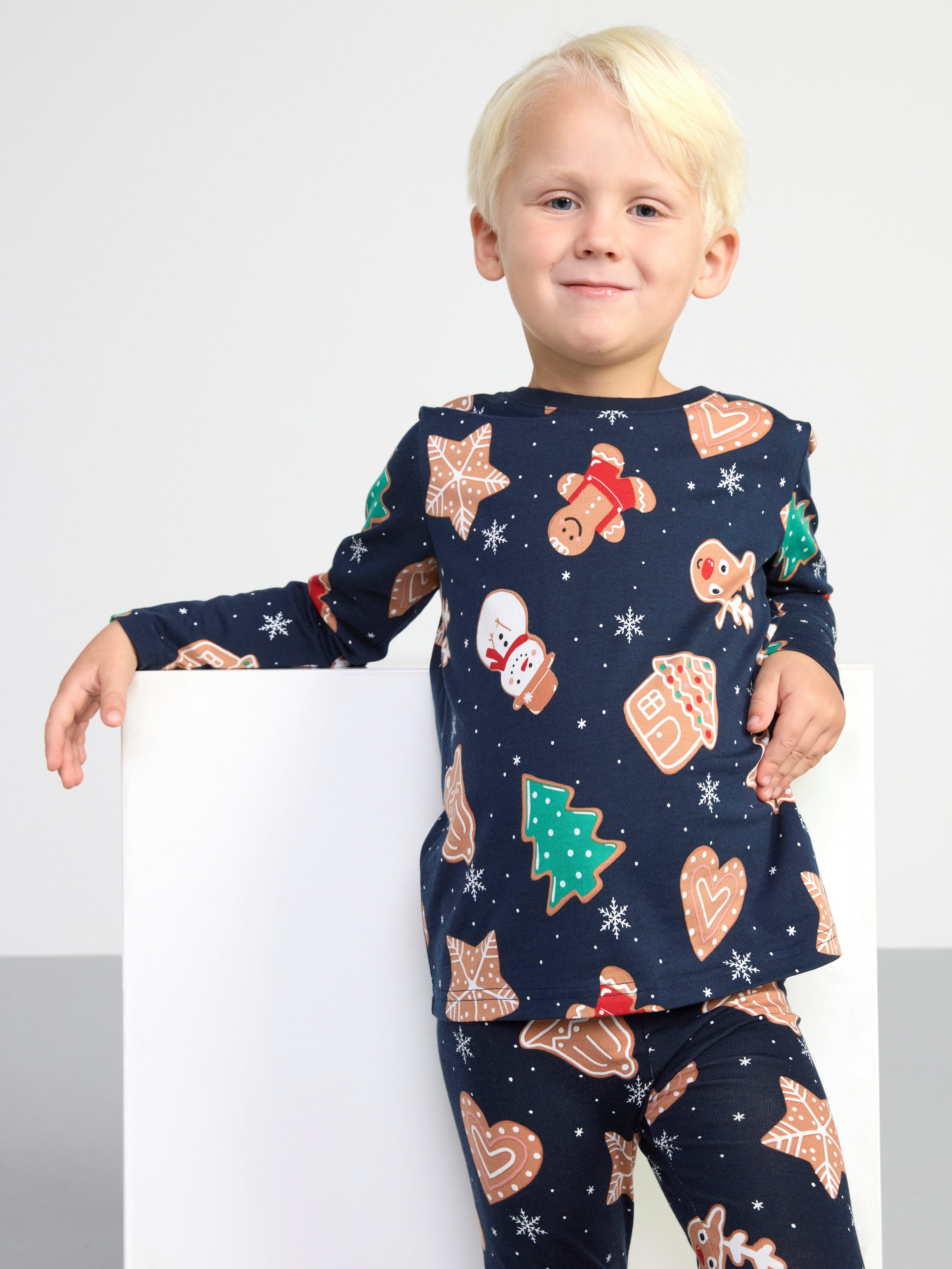Long sleeve top with gingerbread cookies | Lindex Latvia