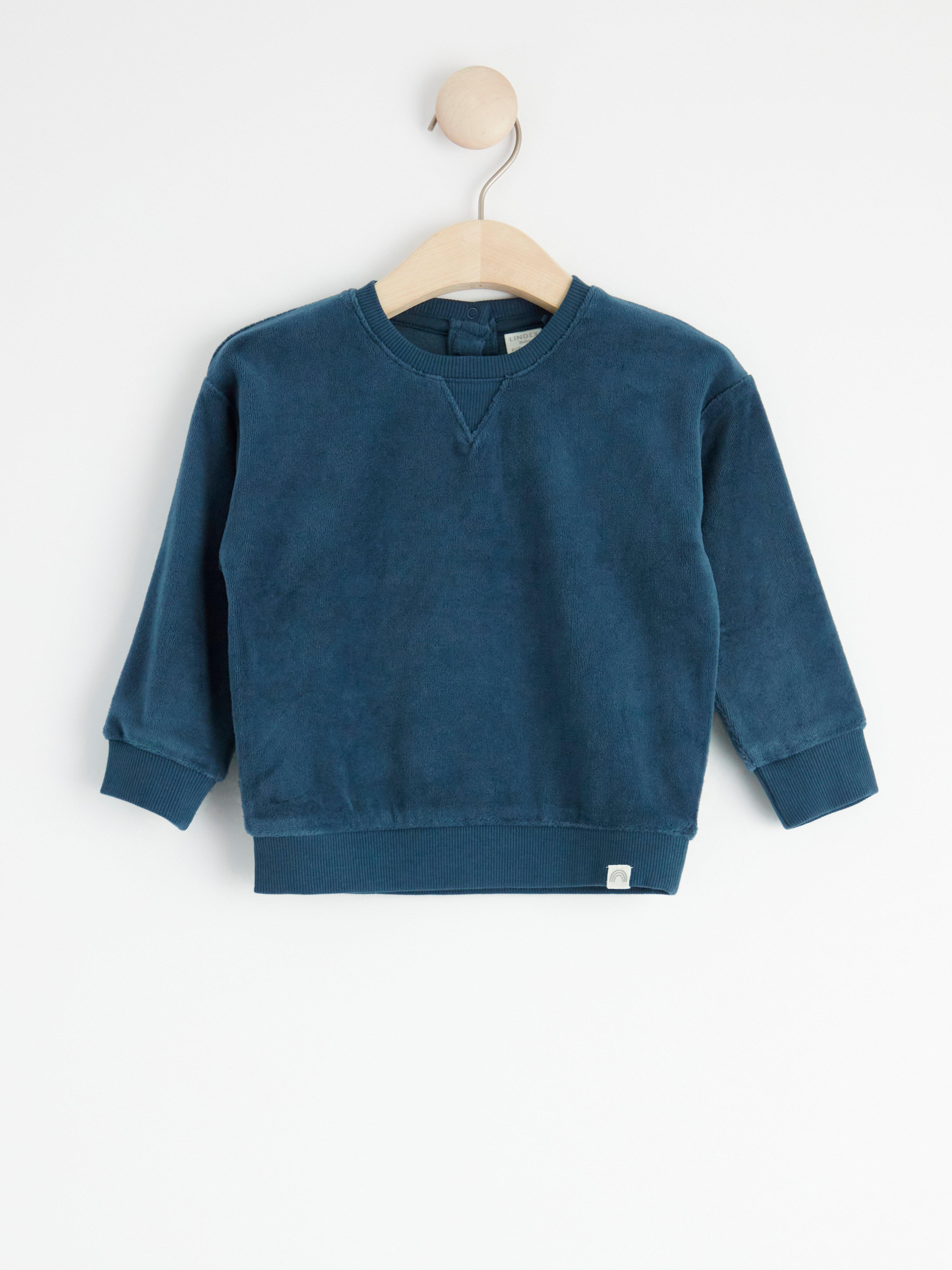 Sweatshirt i velour