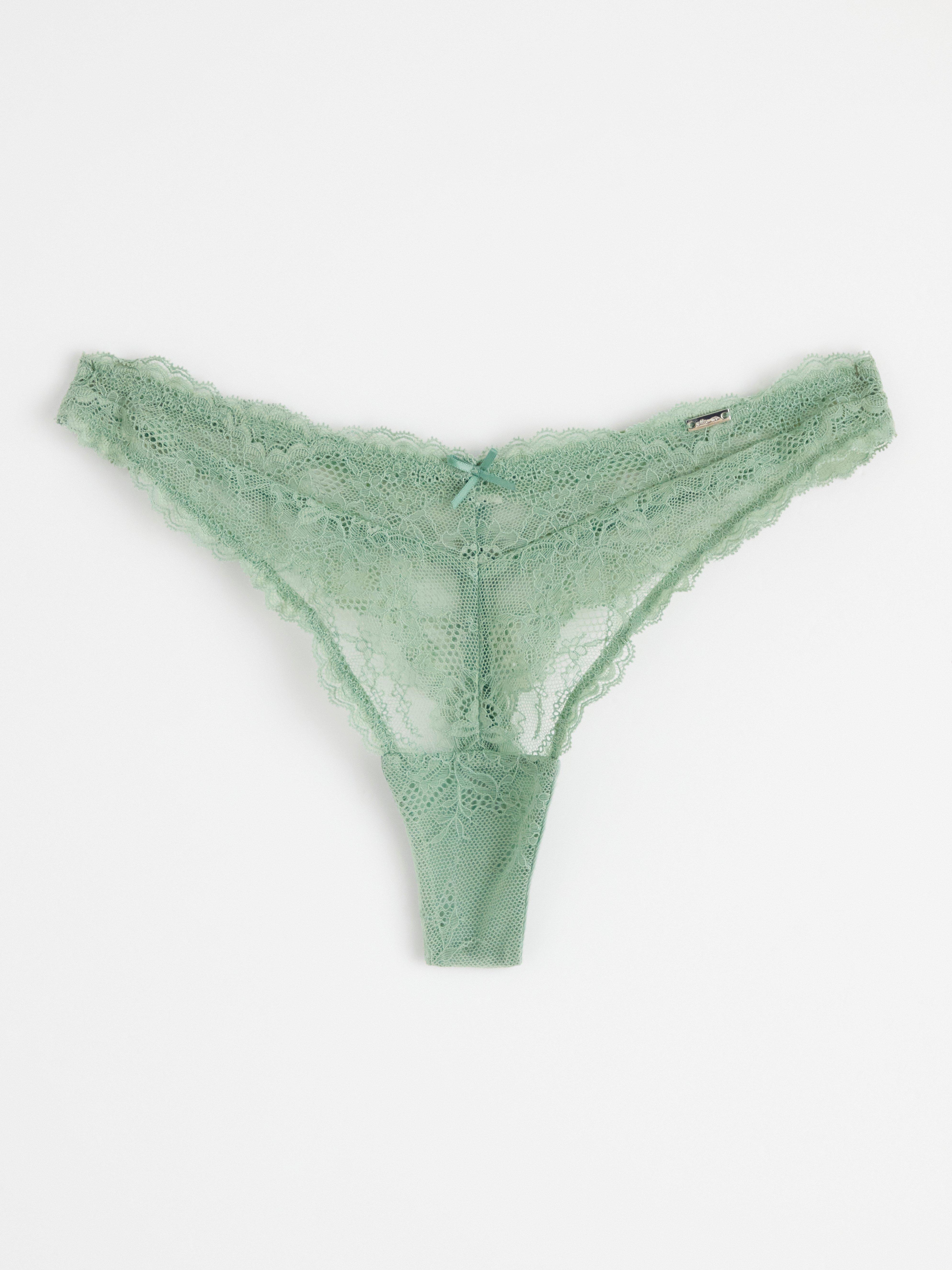 ella m – Stringtrosa regular waist med spets | Lindex