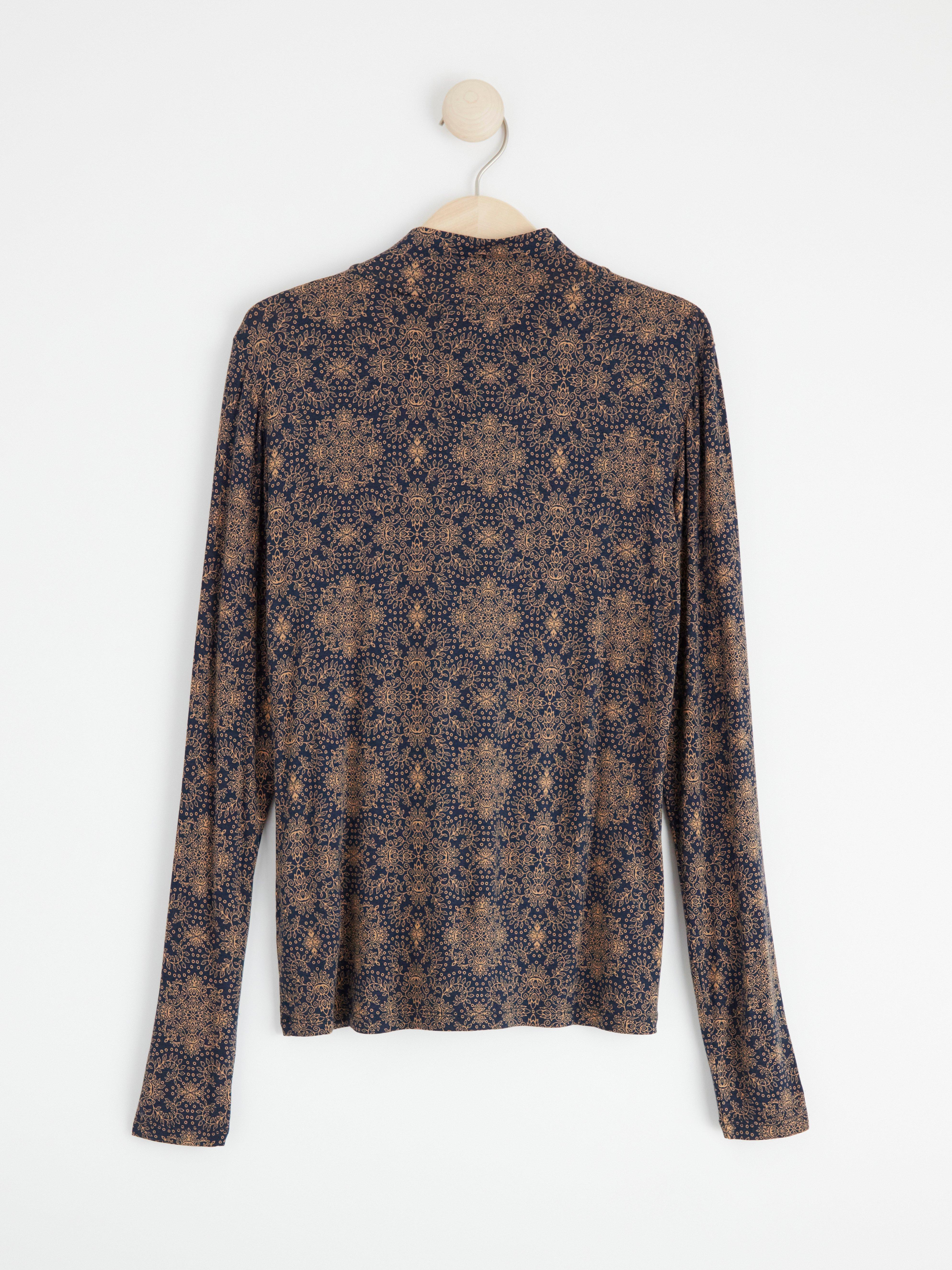 Roller Neck Top - Womens Wear - Blue