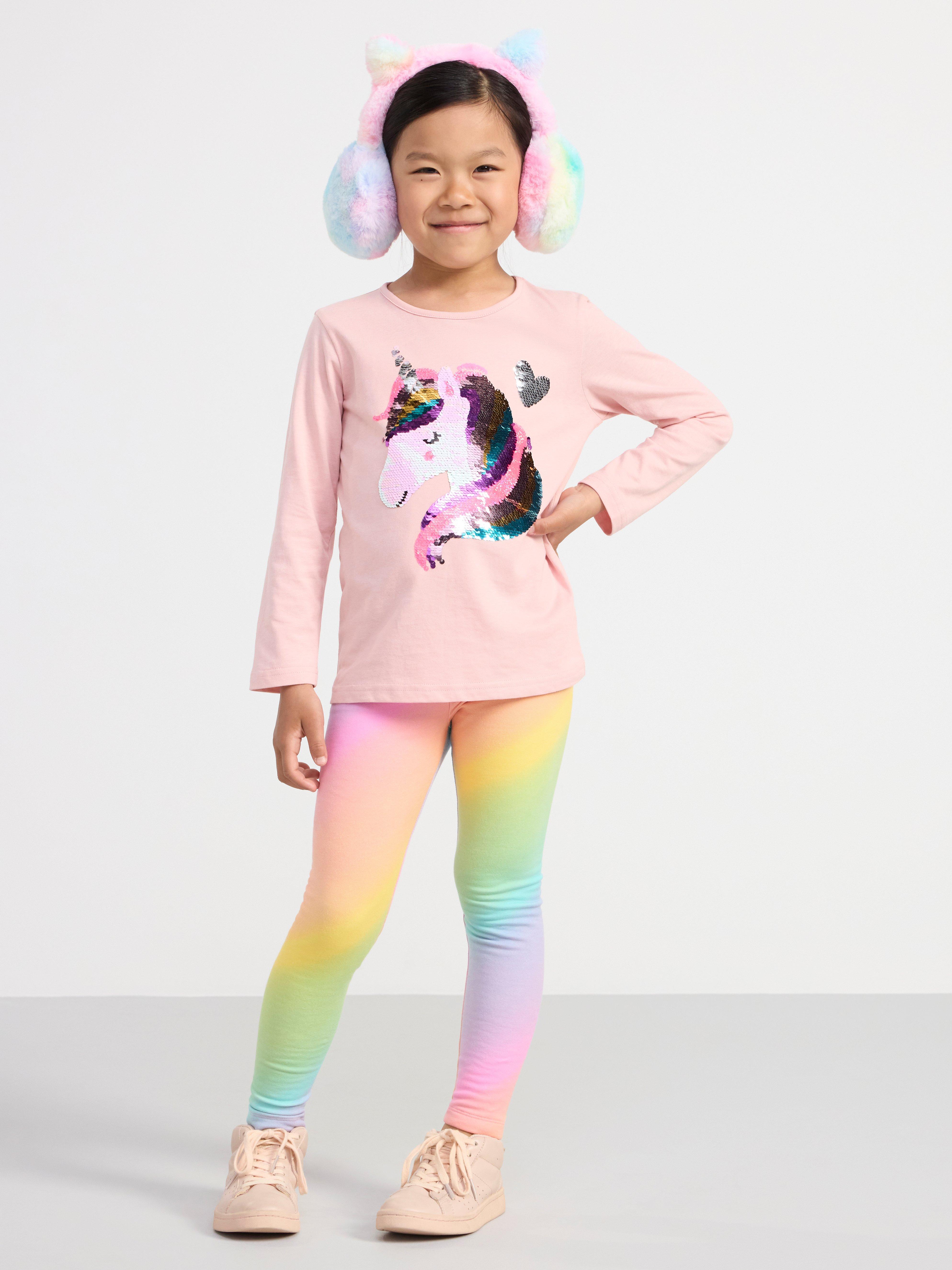 Lindex Leggings Unicorn Face Knee Det - Bottoms 