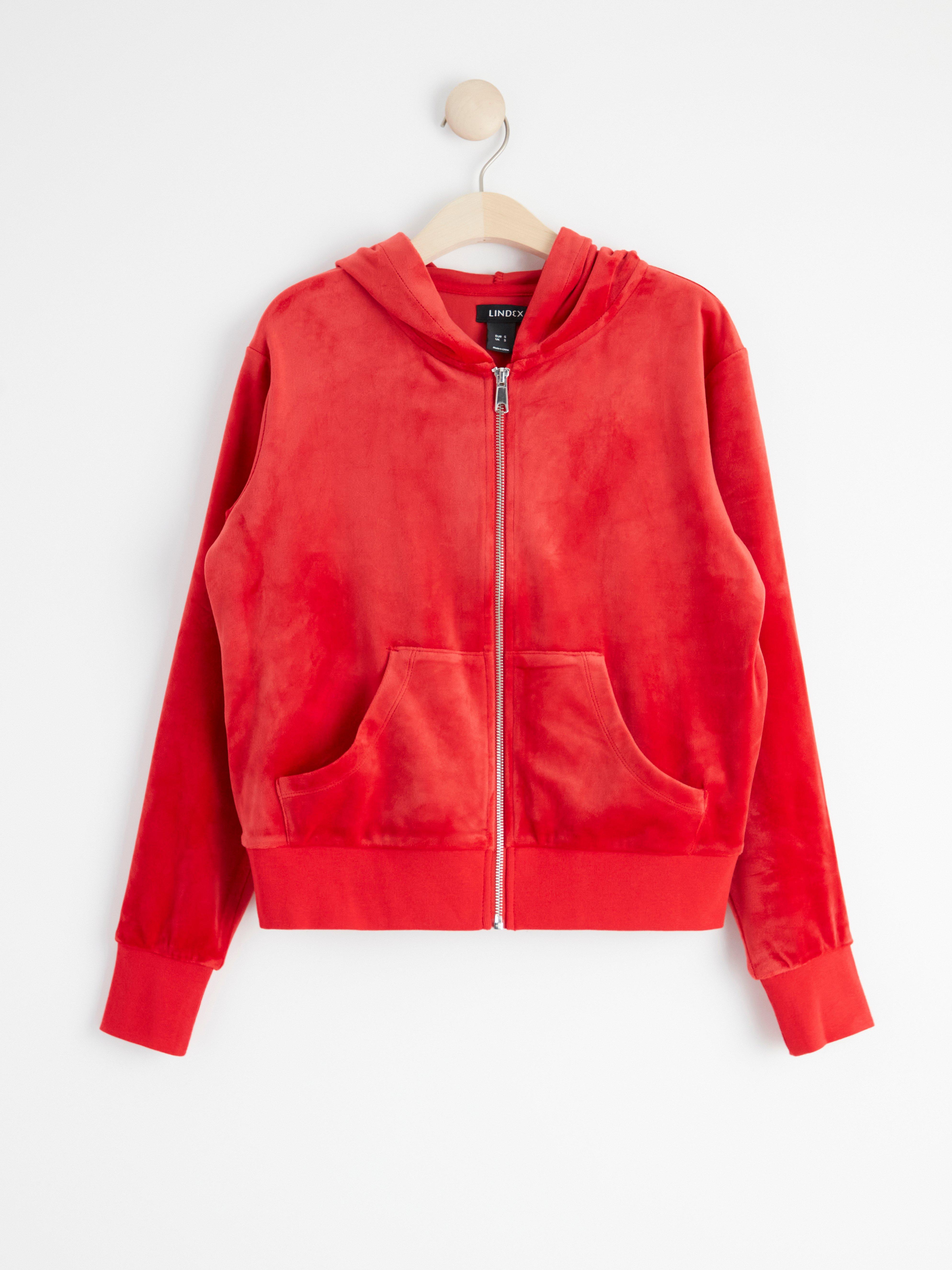 Hooded Jacket - Womens Wear - Red