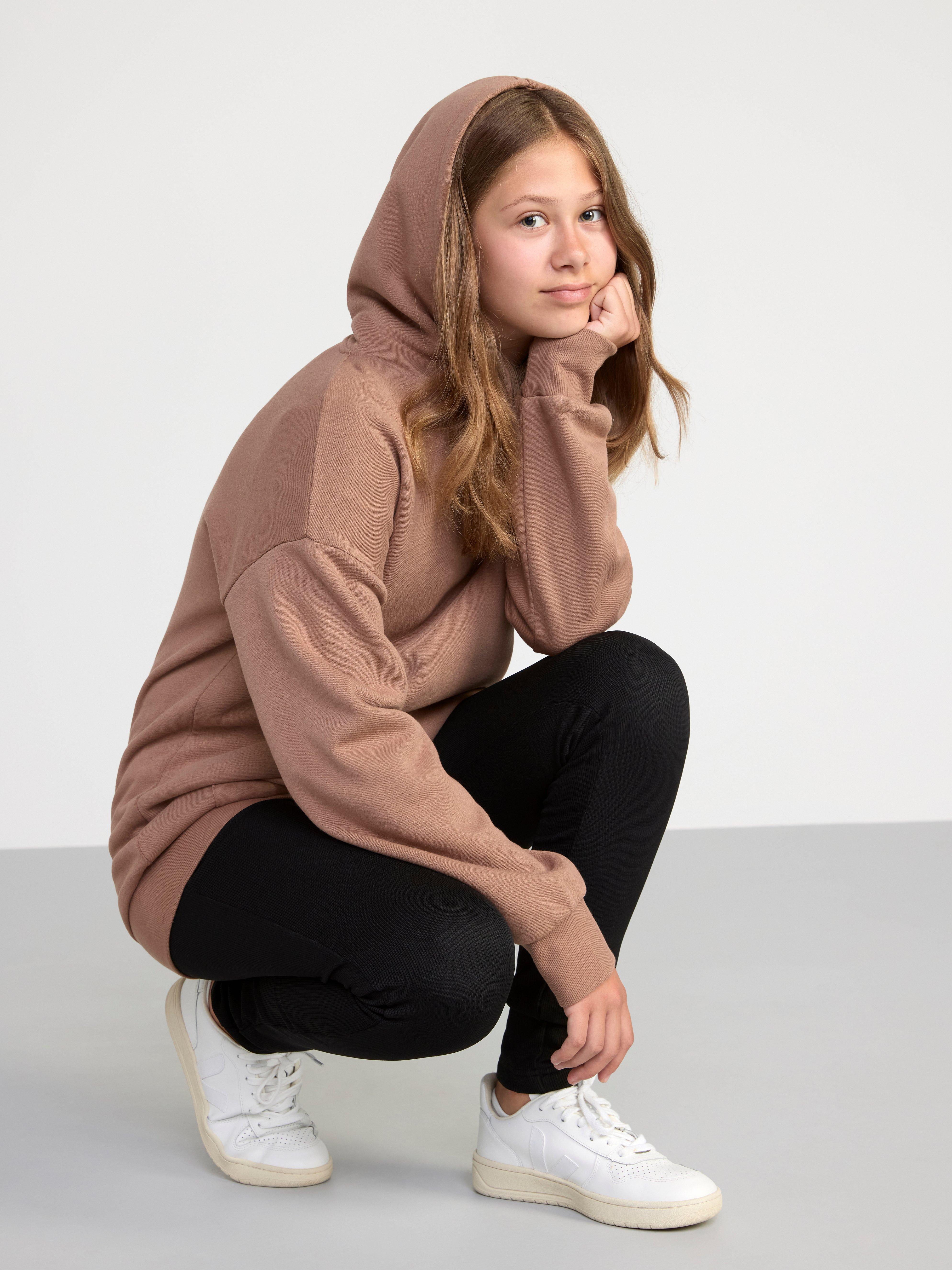 Sweatshirt i oversize-modell med borstad insida