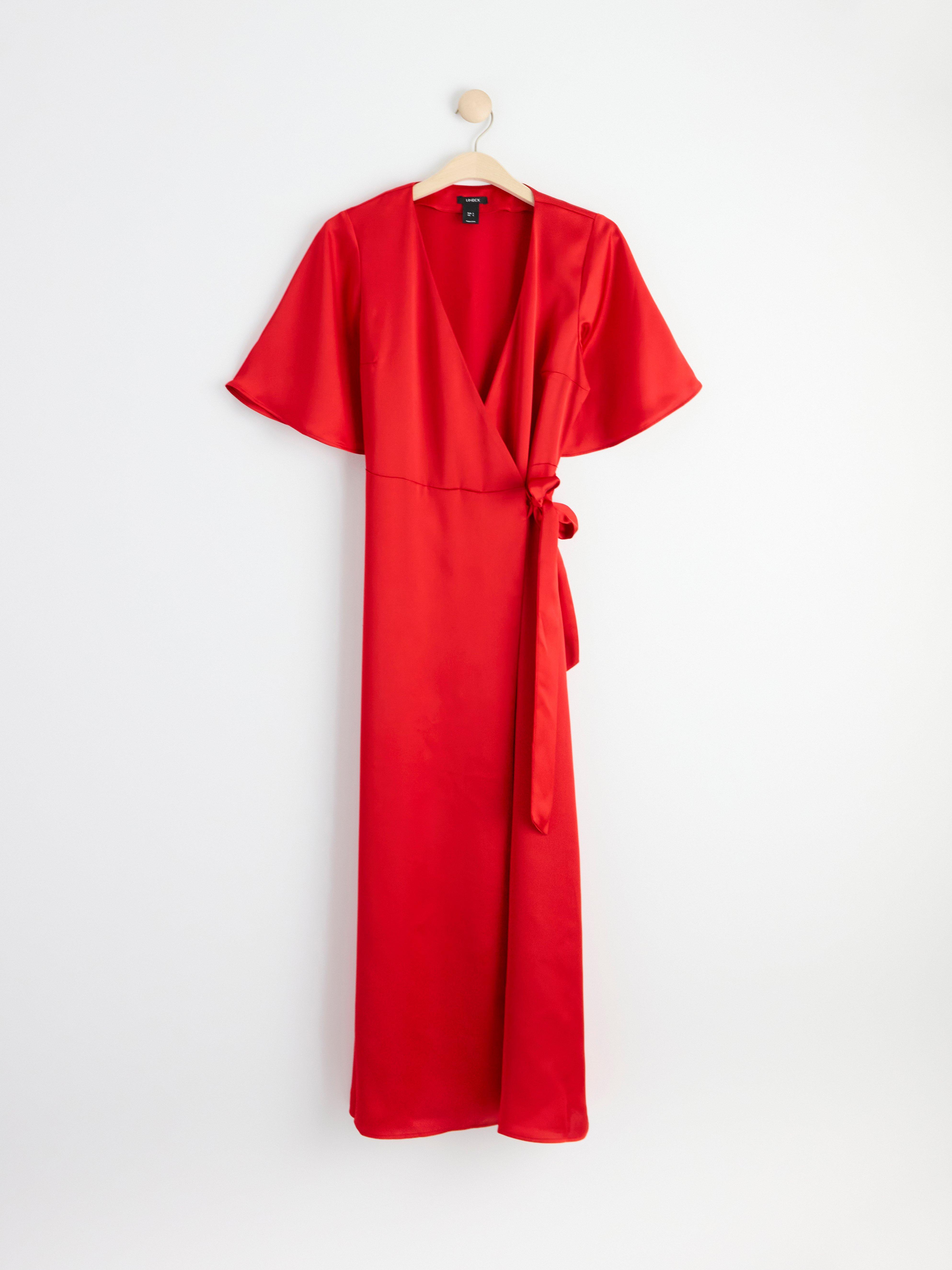 Omlottklänning - Dam - Röd