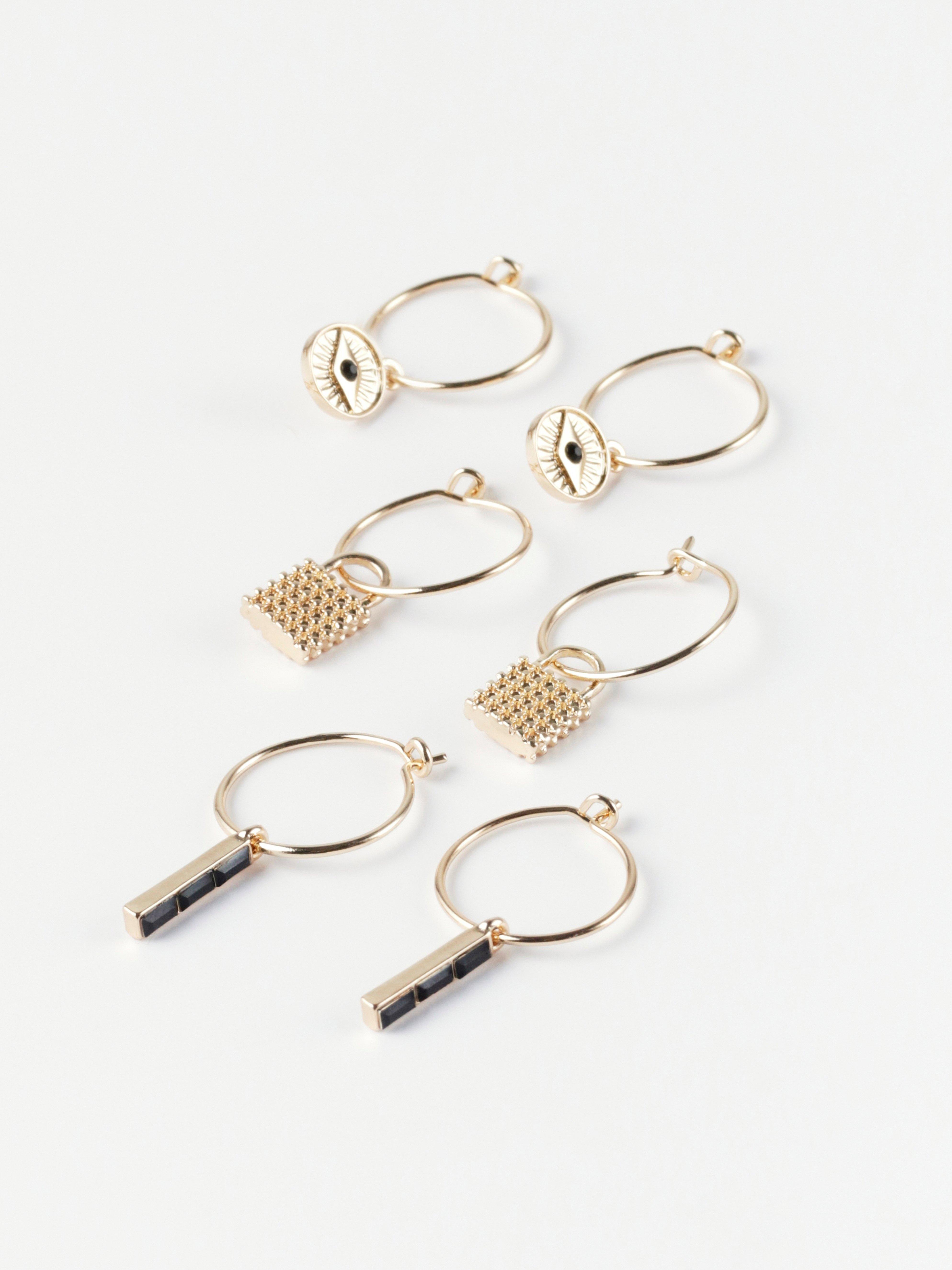 Earrings - Womens Wear - Black