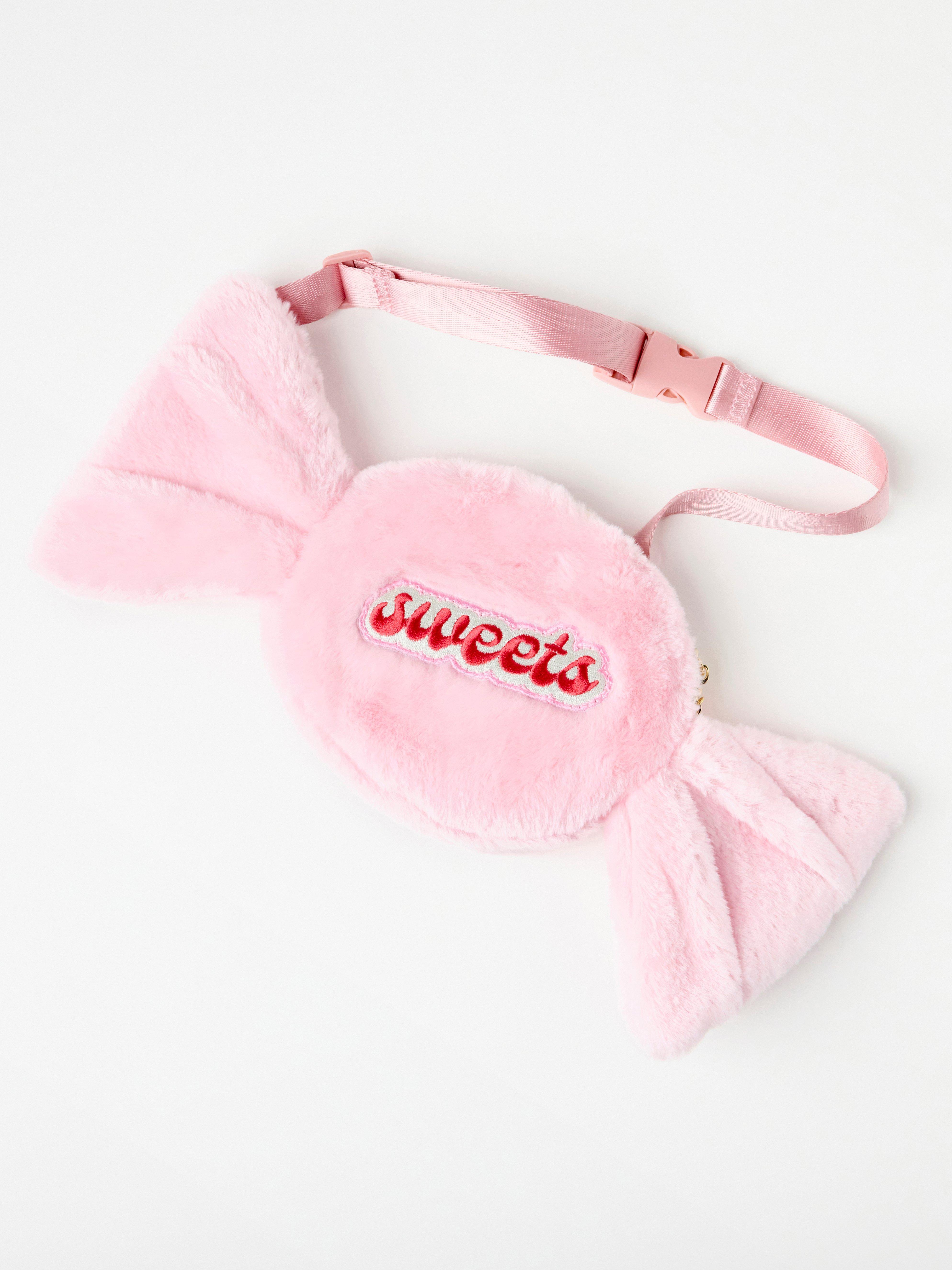 Godisväska i fuskpäls