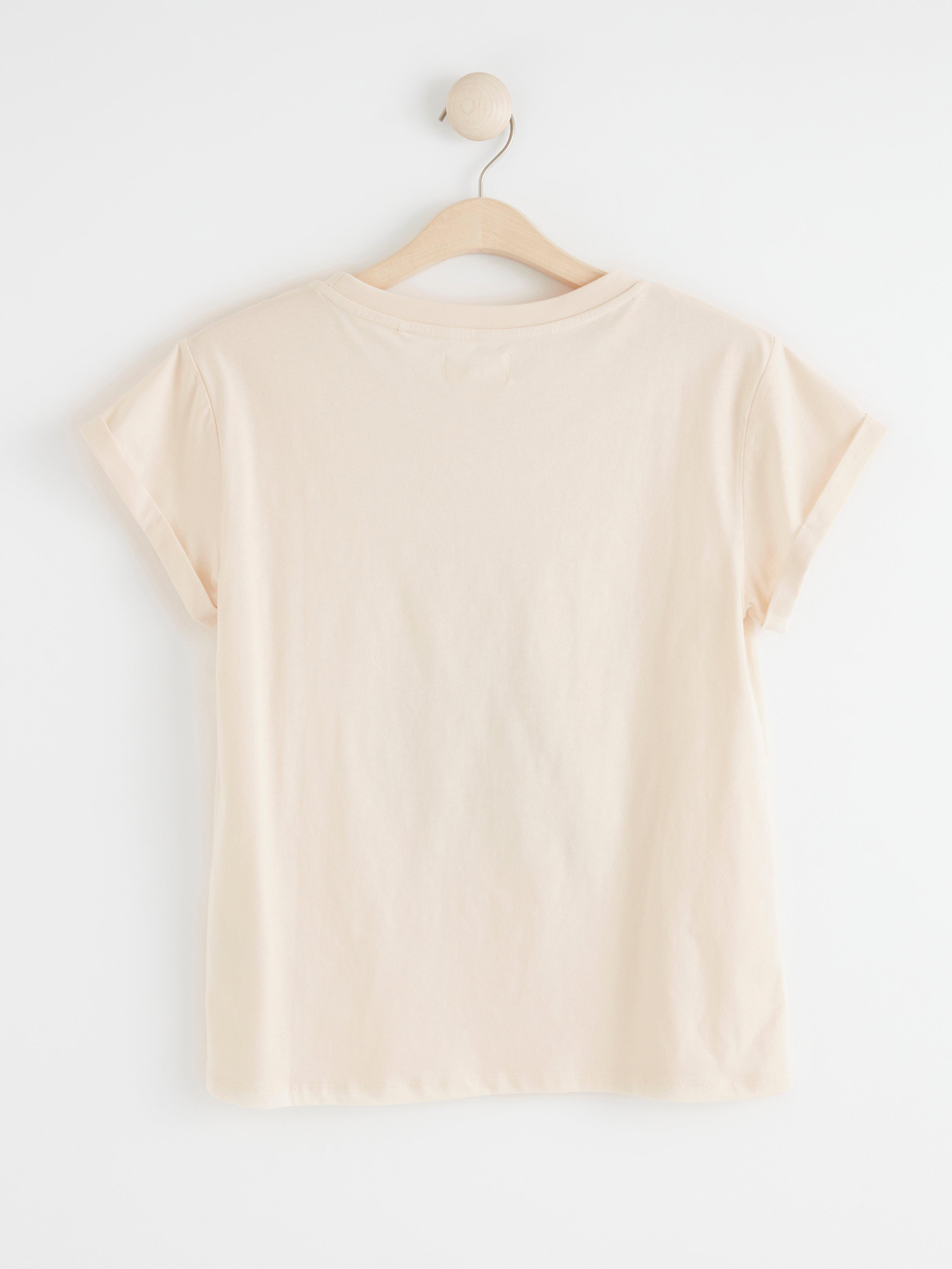 T-shirt - Dame - Beige