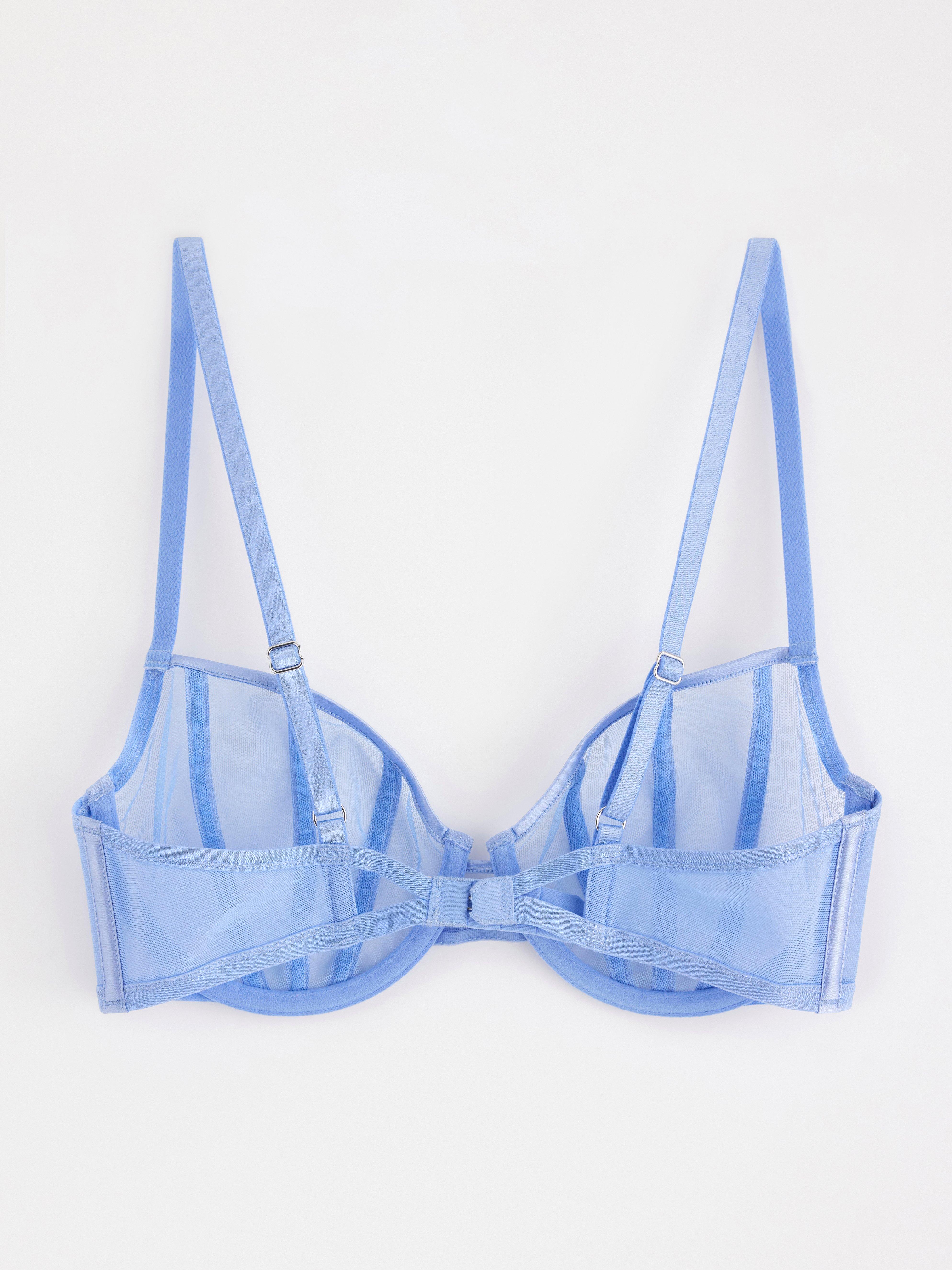 Unpadded Bra - Lingerie - Blue
